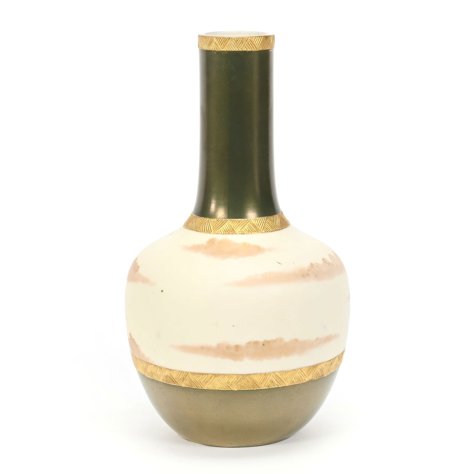 Vase, Marked American Belleek Ott & Brewer (1 of 3)