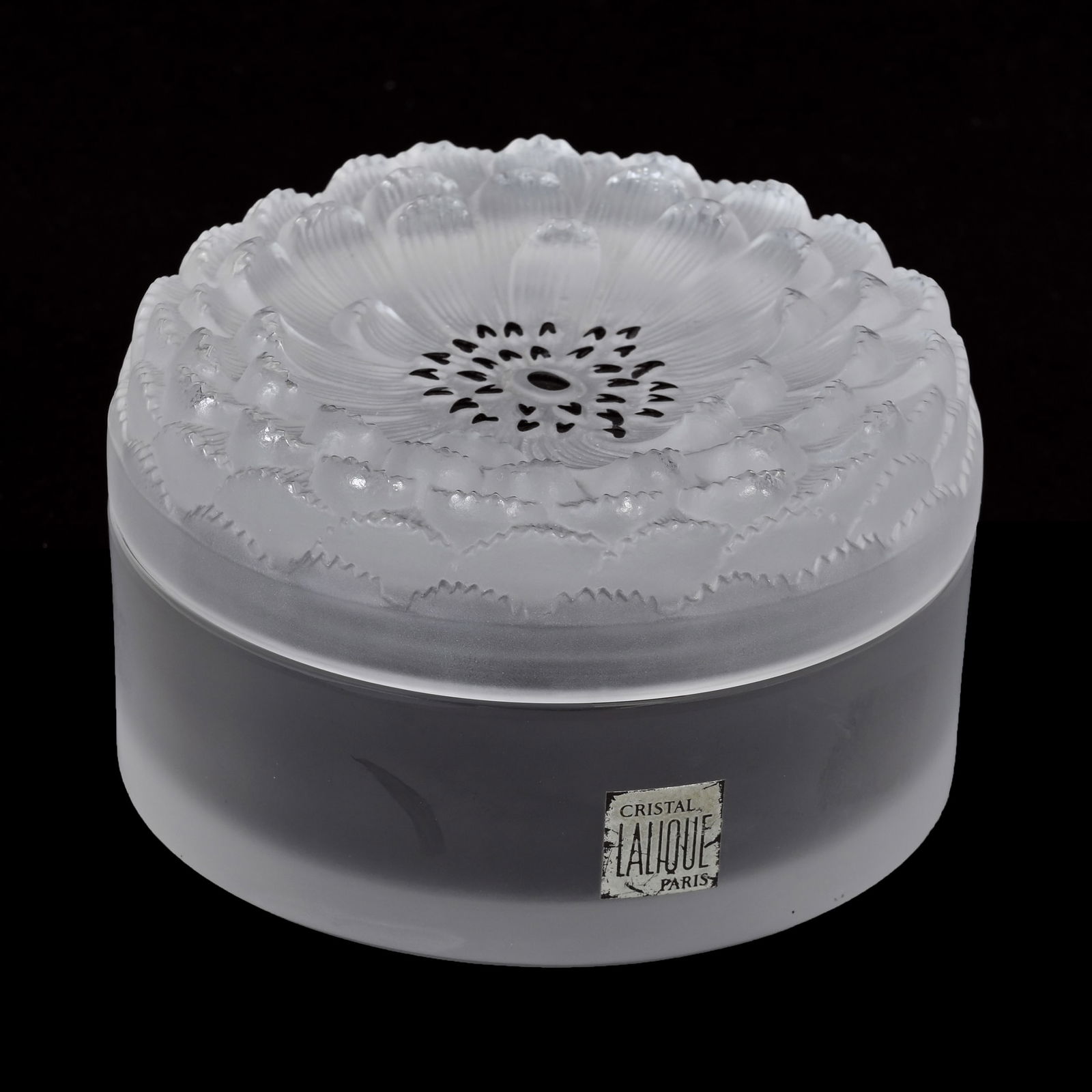 Round Covered Box Signed Lalique France (1 of 4)