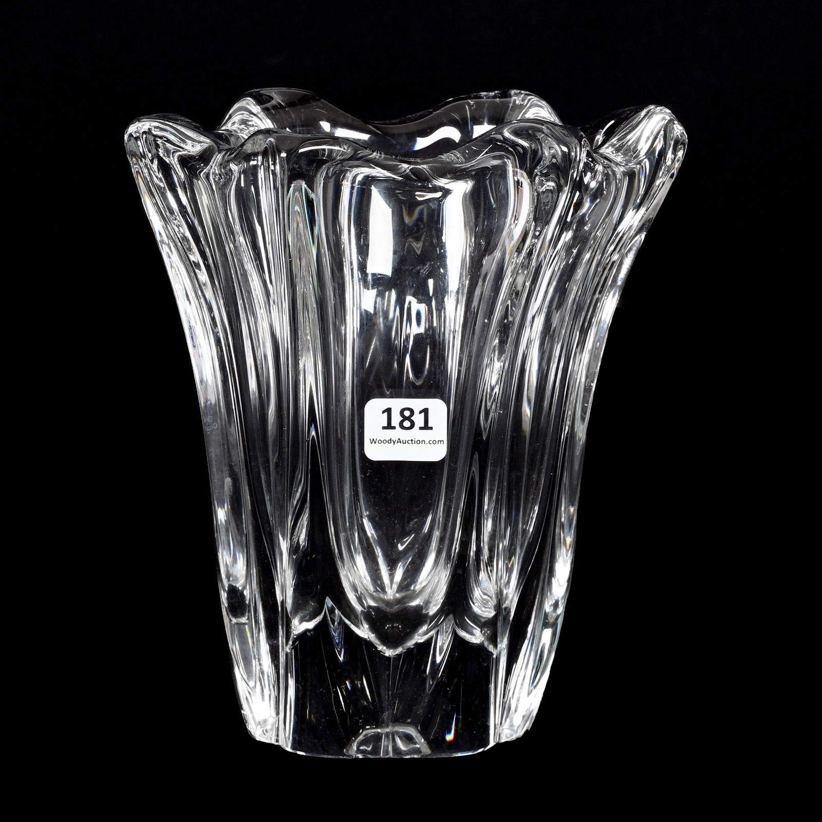 Vase Signed Daum France, Clear Crystal (1 of 5)