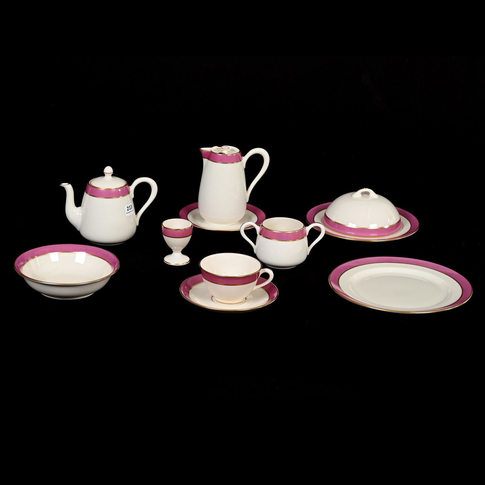 Table Set, Eight Piece, Lenox Green Wreath Mark (1 of 3)