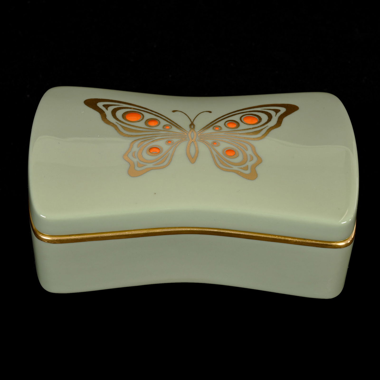 Cigarette Box, Lenox Gold Wreath Mark (1 of 3)