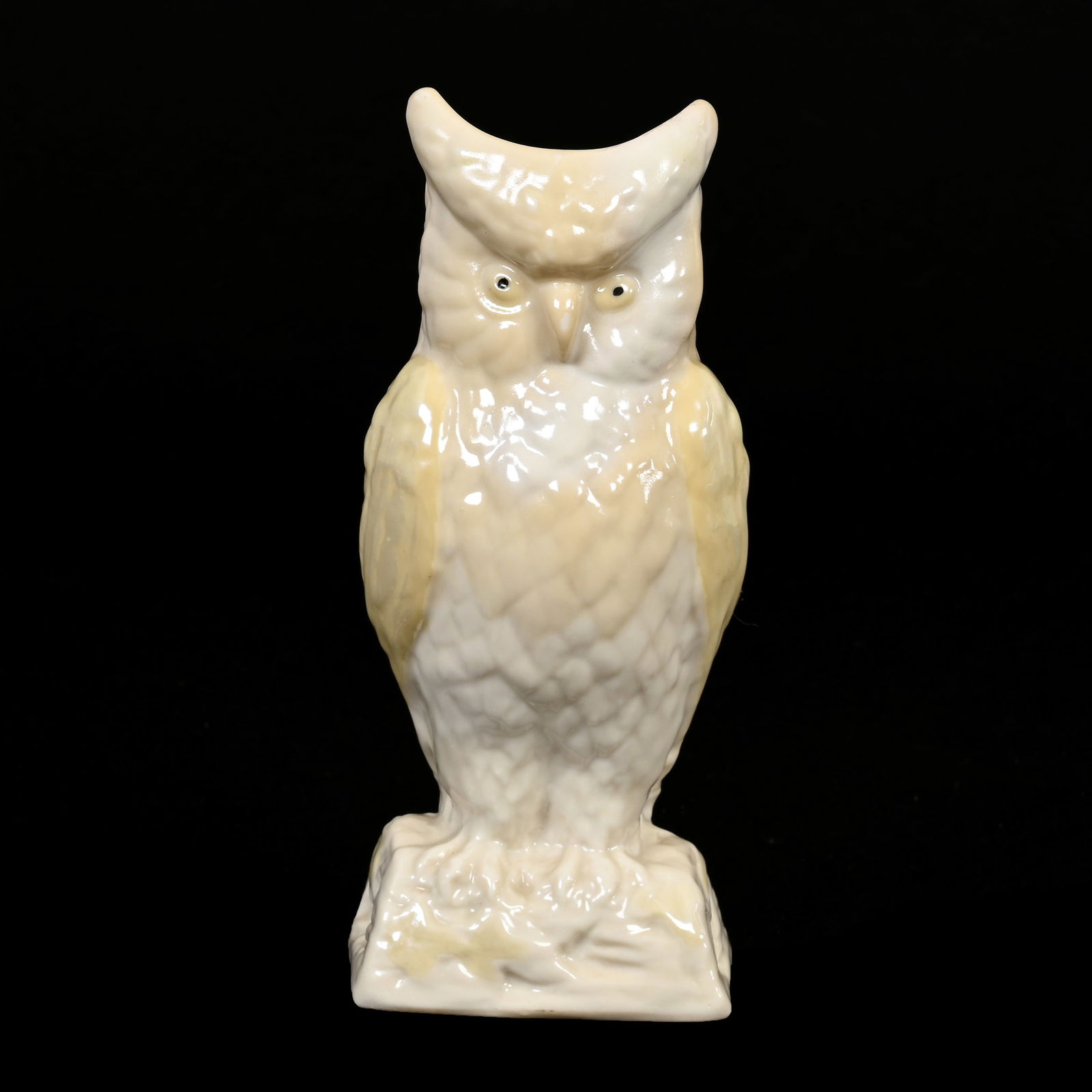 Figural Owl Vase, Irish Belleek 6th Green Mark (1 of 3)