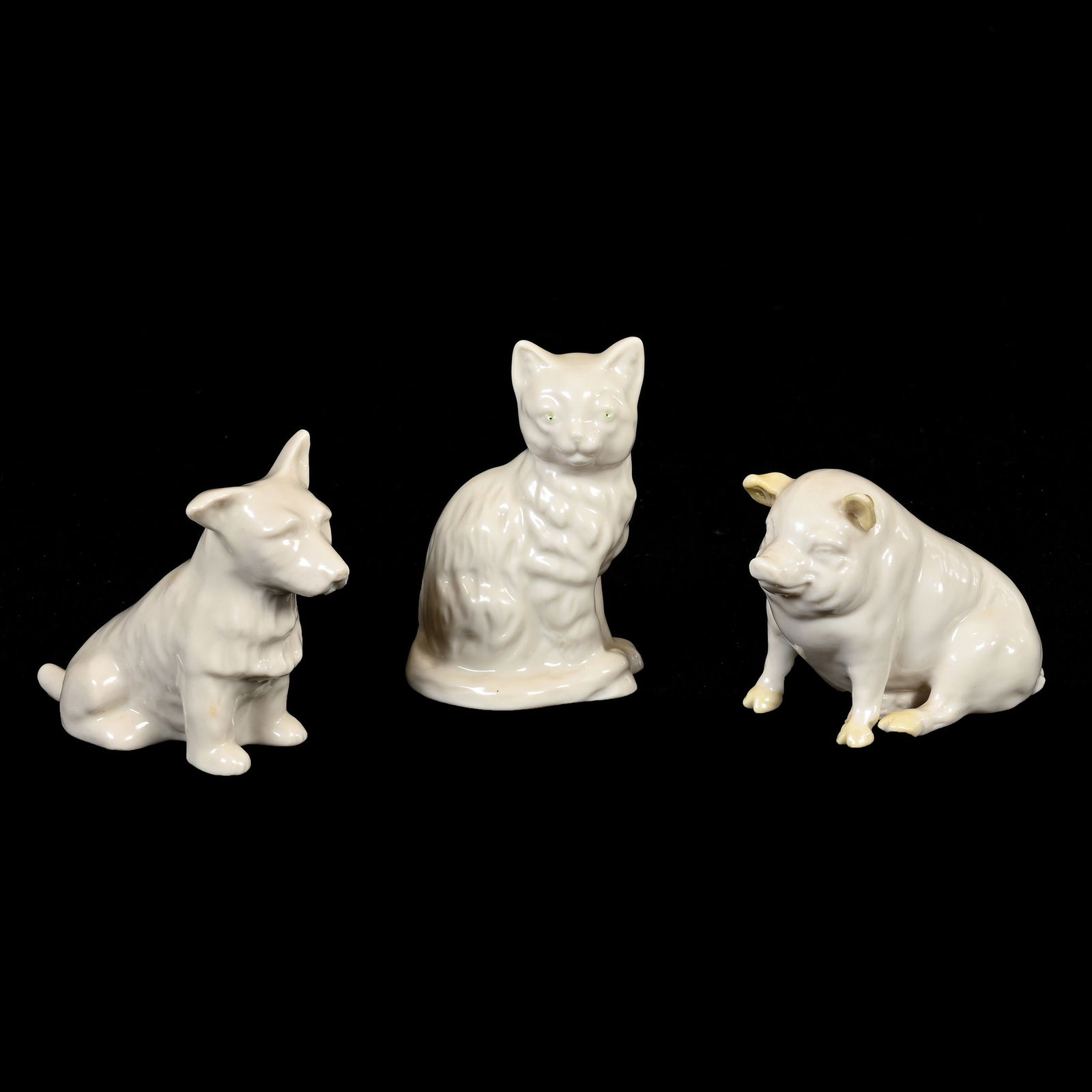 (3) Animal Figurines, Irish Belleek (1 of 3)
