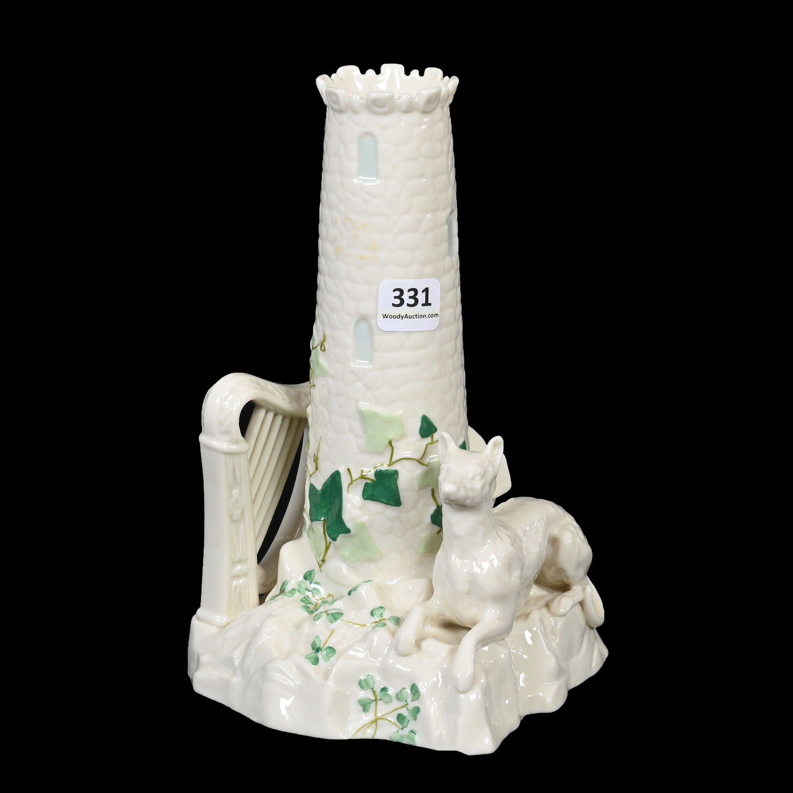 Figural Vase, Irish Belleek 13th Brown Mark (1 of 3)