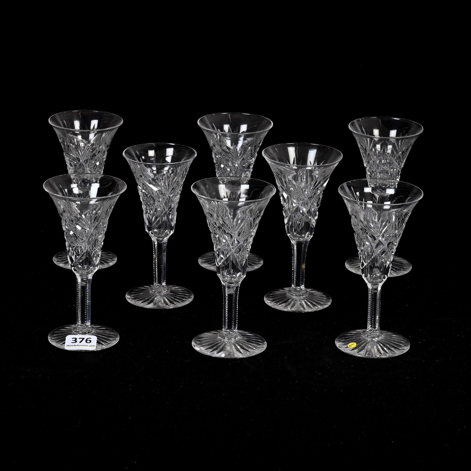 (8) Sherry Stems, ABCG, Signed Libbey (1 of 3)