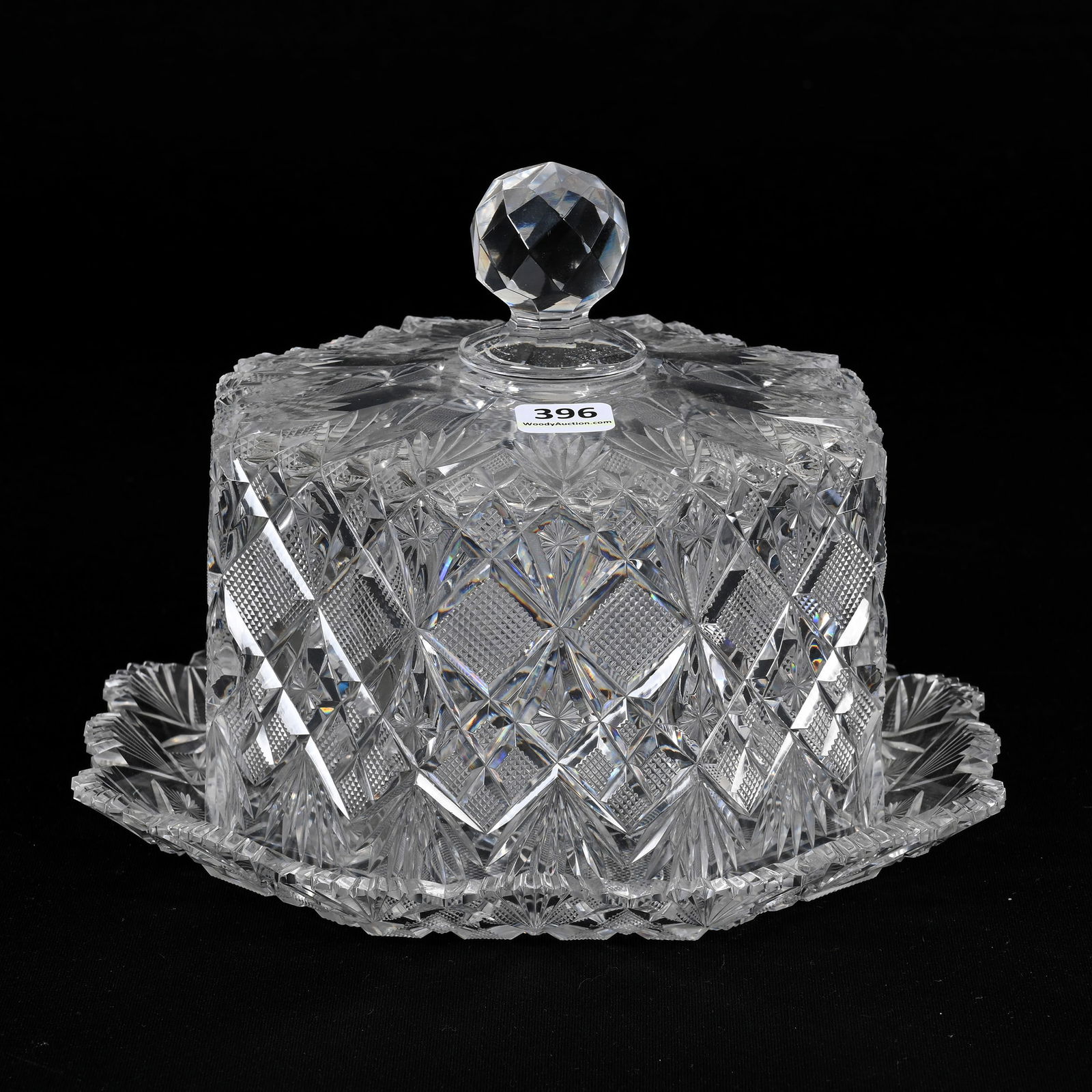 Covered Cheese Dish, Eight-Sided, ABCG (1 of 3)