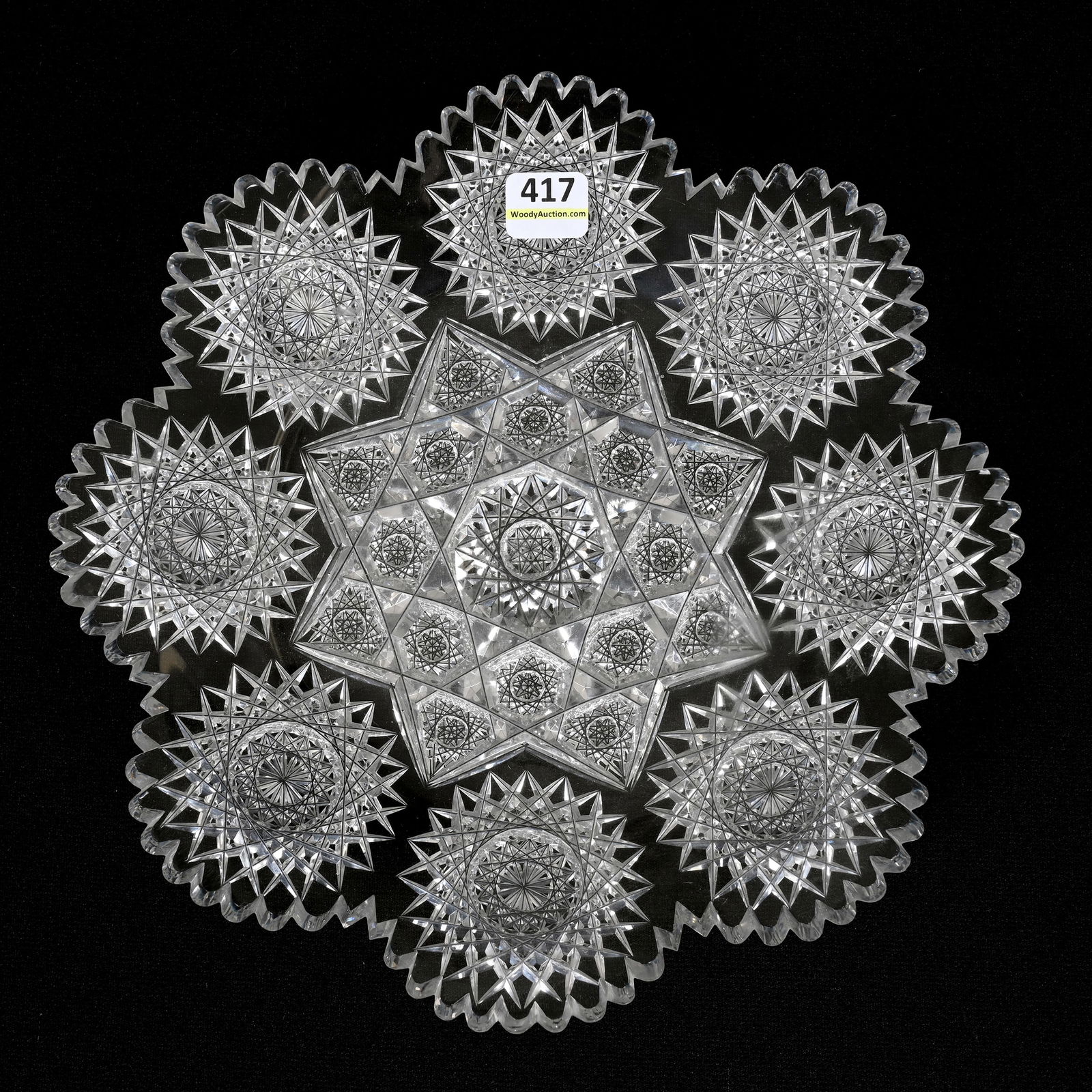Round Tray, Attributed To Star Pattern By Meriden (1 of 2)