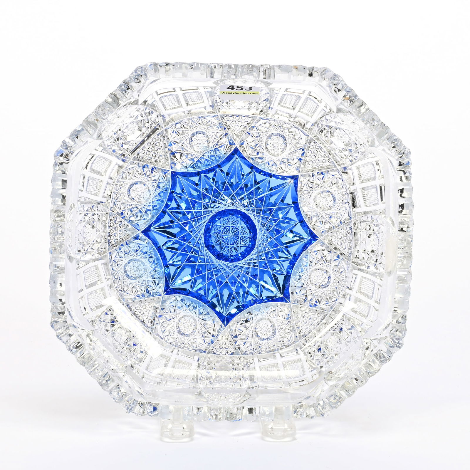 Bowl, ABCG, Experimental Flashed Cobalt Blue Center (1 of 3)