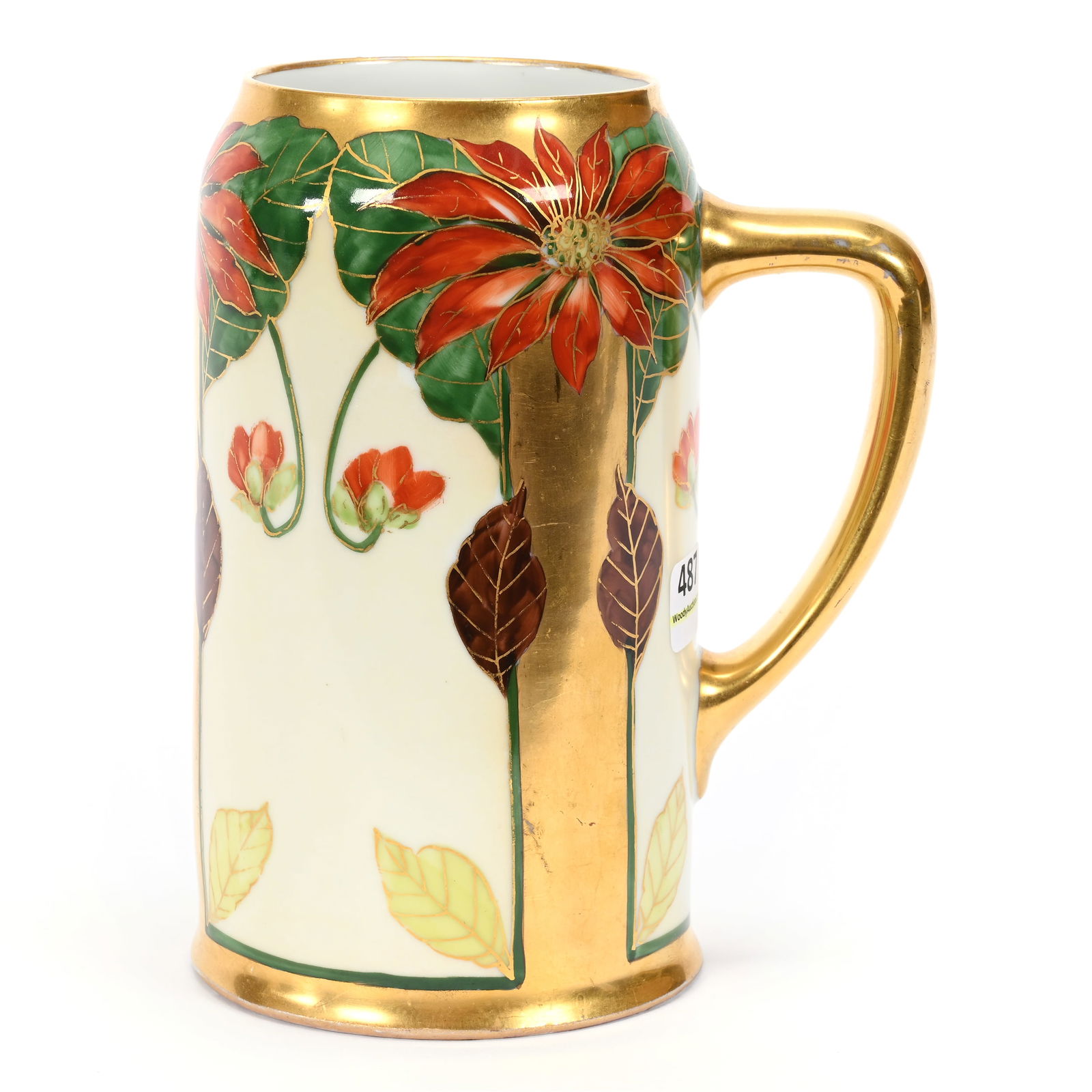 Stein Marked Pickard, Poinsettia Conventional (1 of 4)