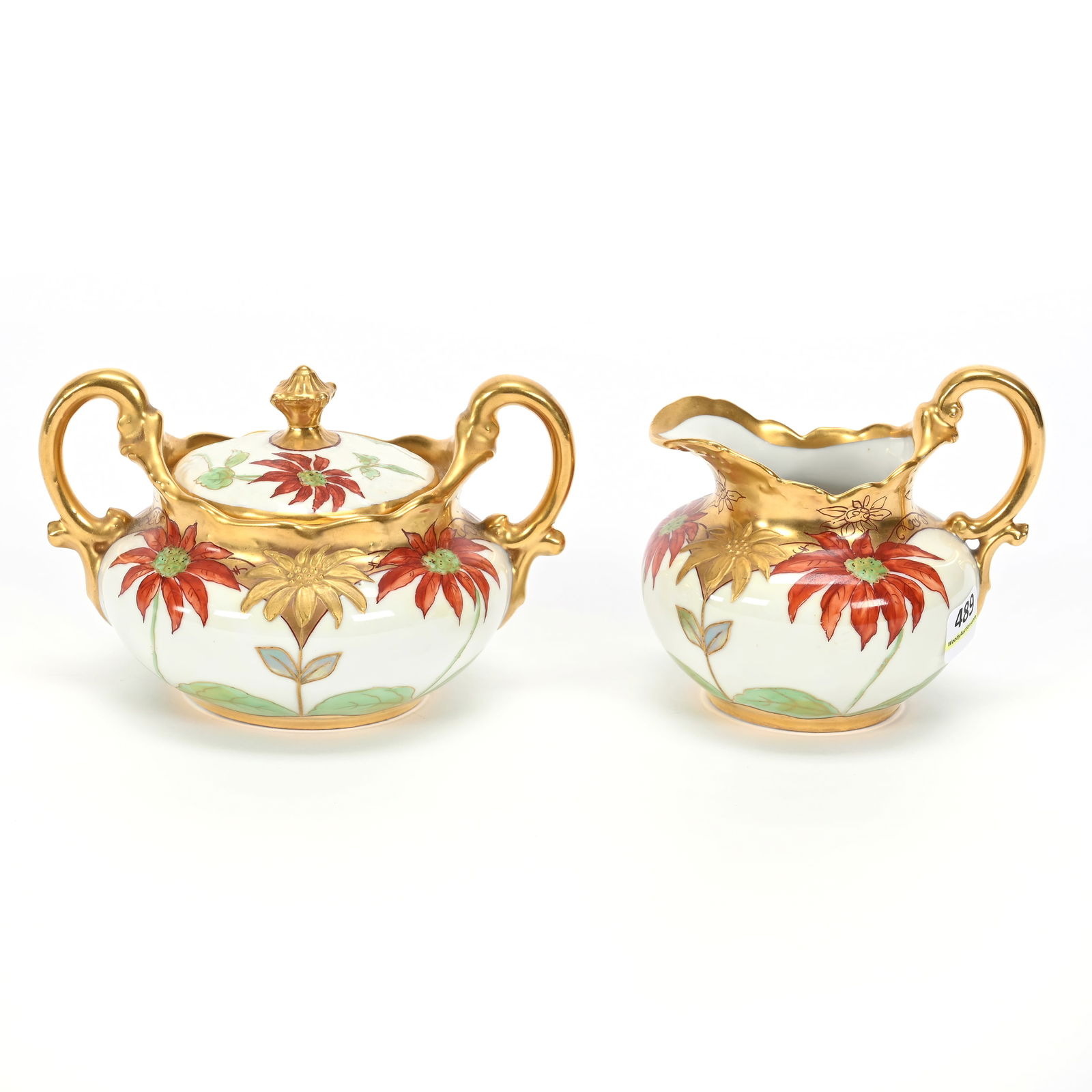 Creamer & Sugar Set Marked Pickard (1 of 4)
