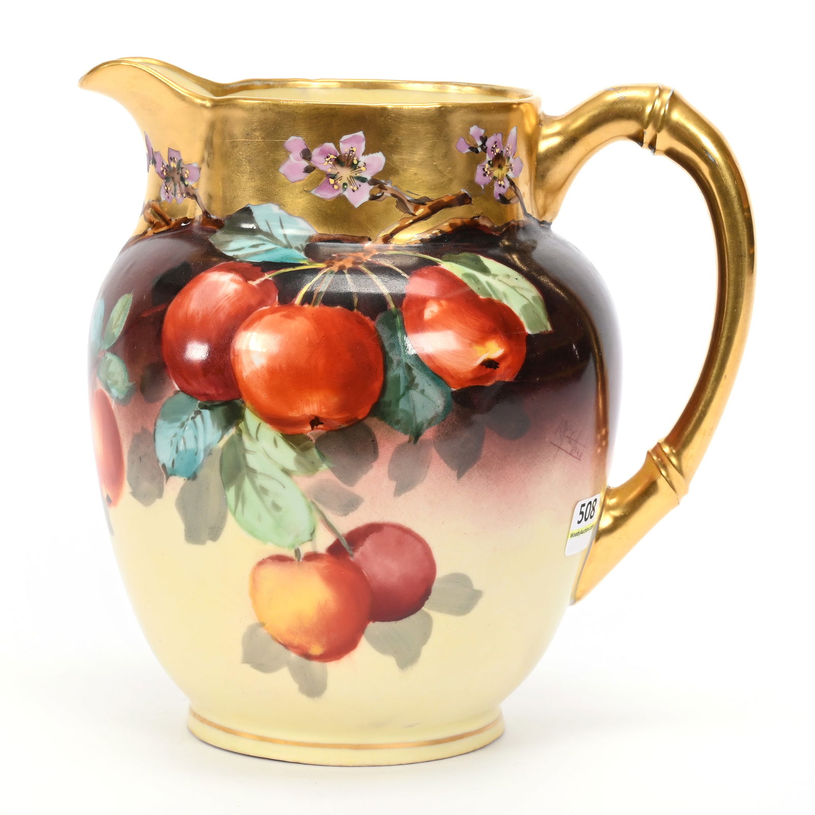 Pitcher Marked Pickard, Peaches Pattern (1 of 4)