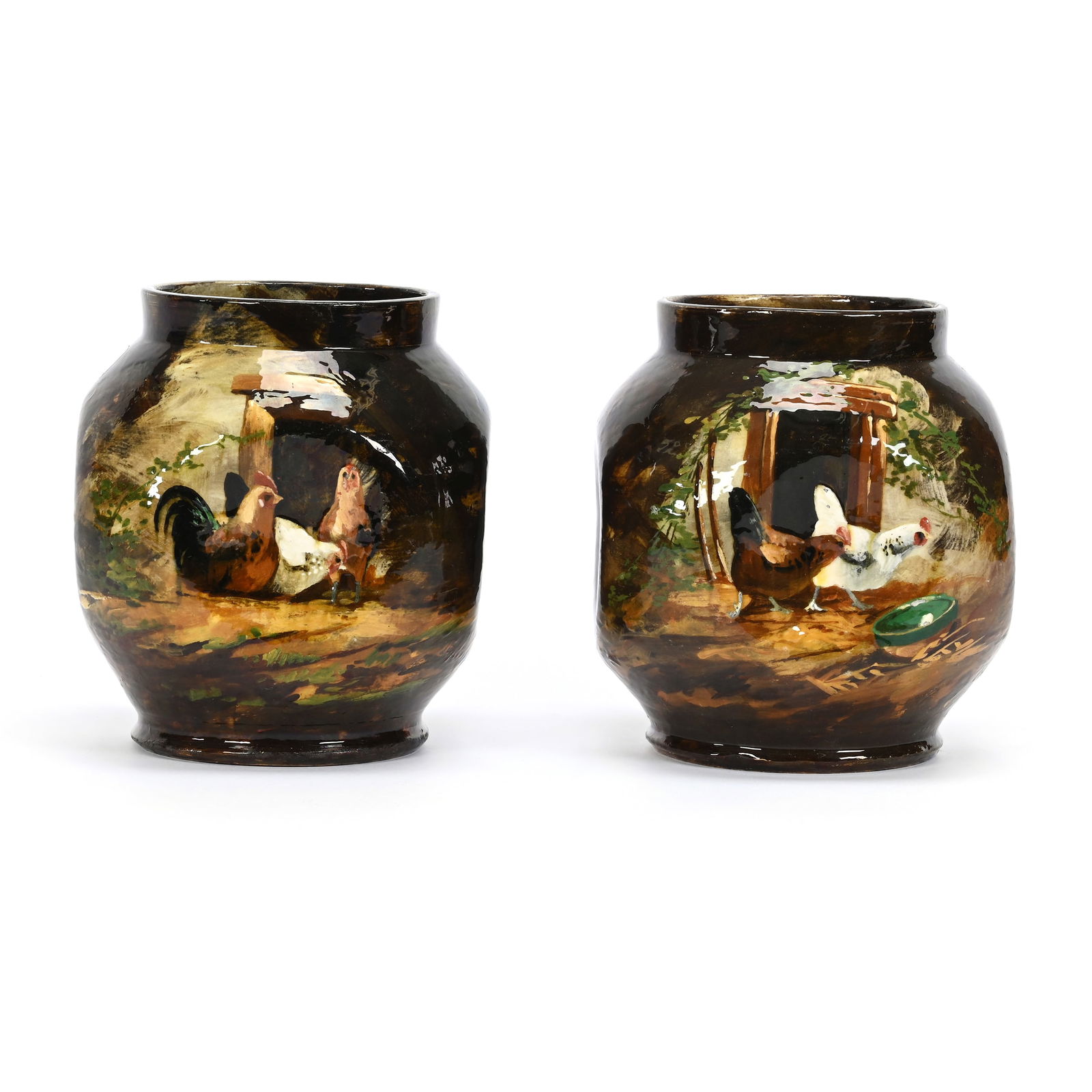 Pair Vases, Terra Cotta (1 of 3)