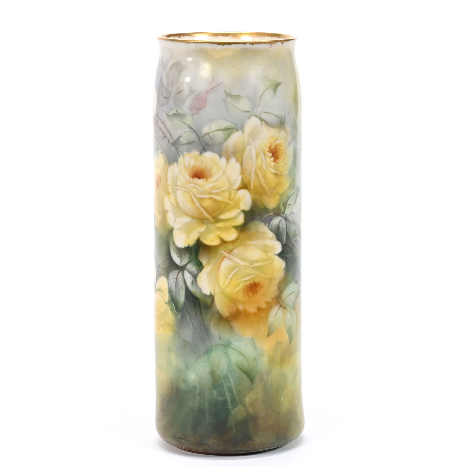 Cylinder Vase Marked Lenox Belleek (1 of 4)