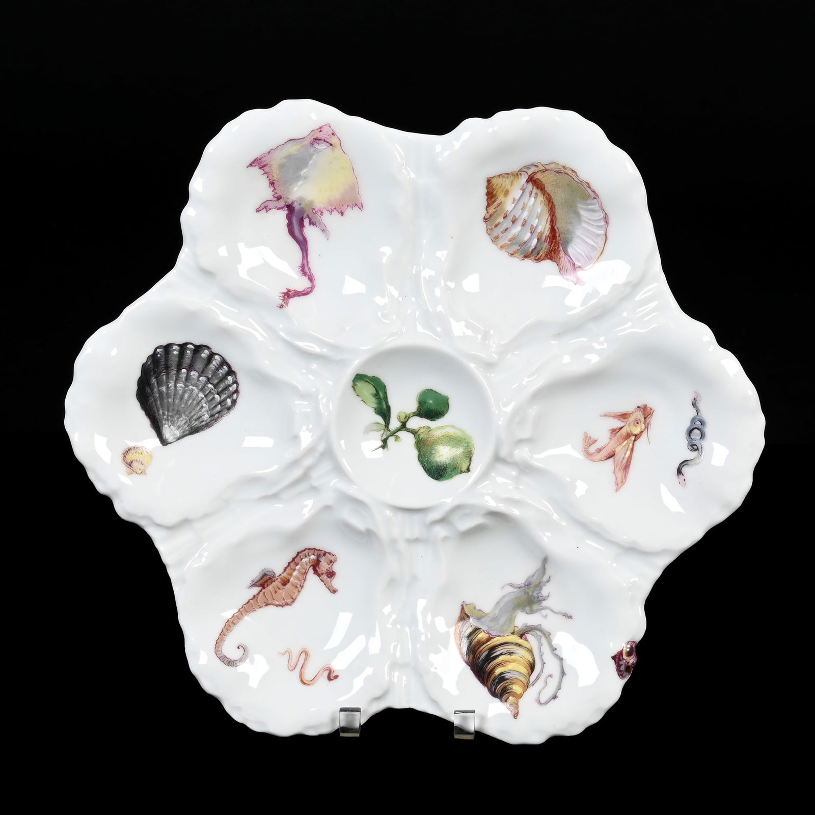 Oyster Plate Marked Haviland & Co. Limoges (1 of 2)