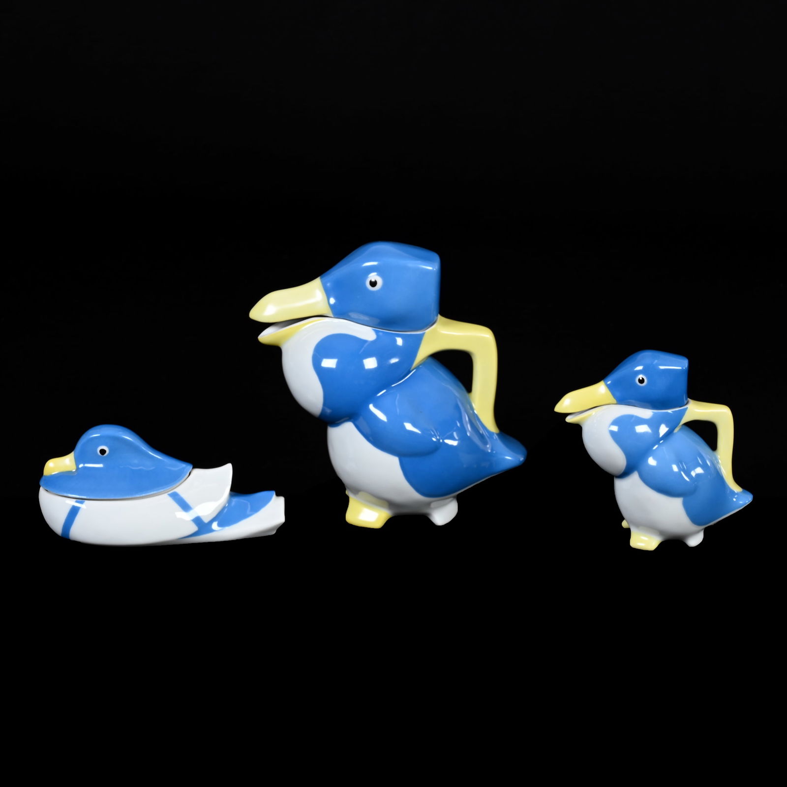 Figural Tea Set, Ducks By Sandoz Marked Haviland (1 of 3)