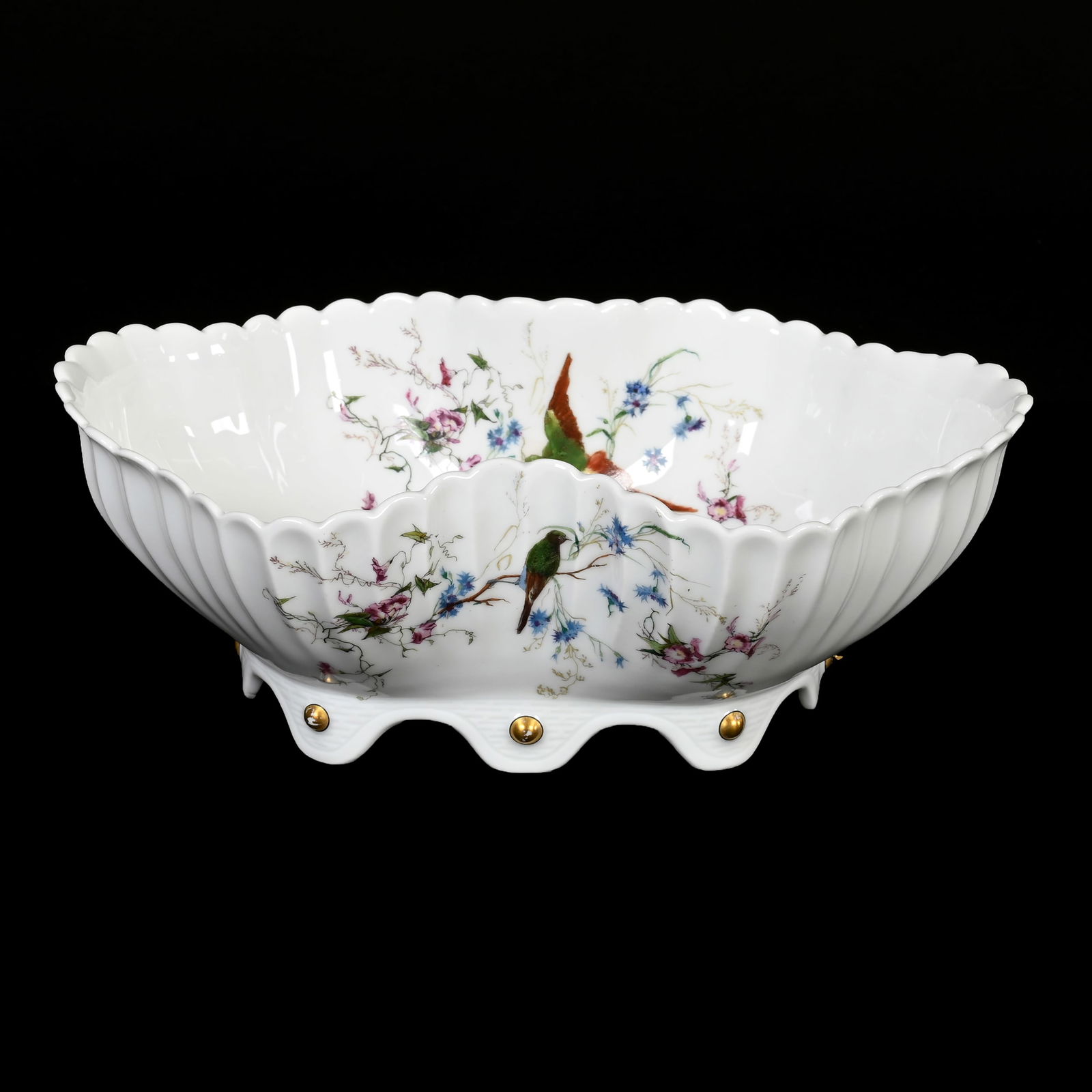 Footed Oval Bowl Marked Haviland & Co Limoges (1 of 3)