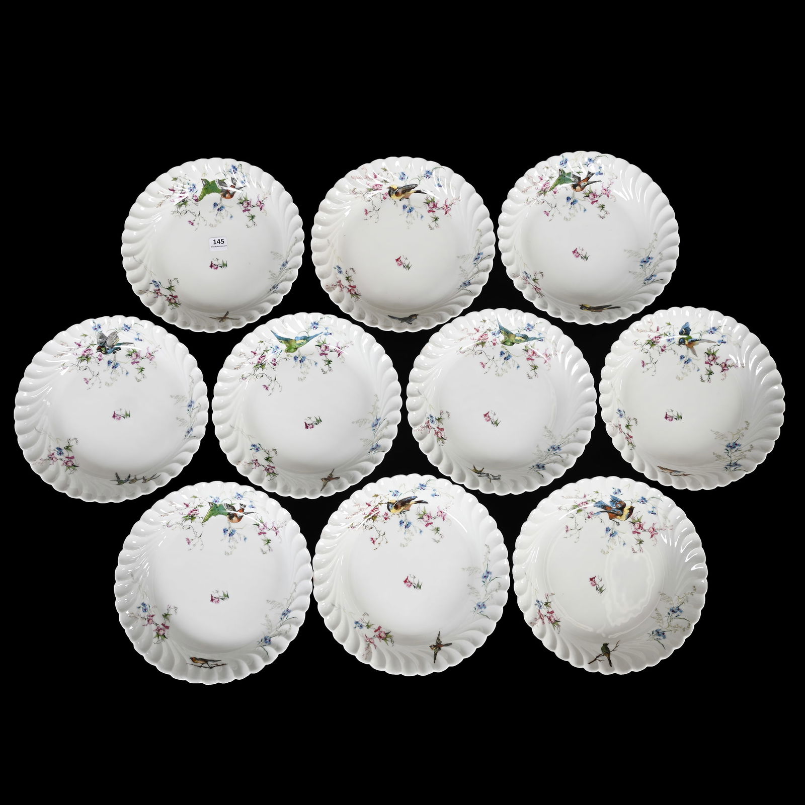 (10) Soup Bowls Marked Haviland & Co Limoges (1 of 2)