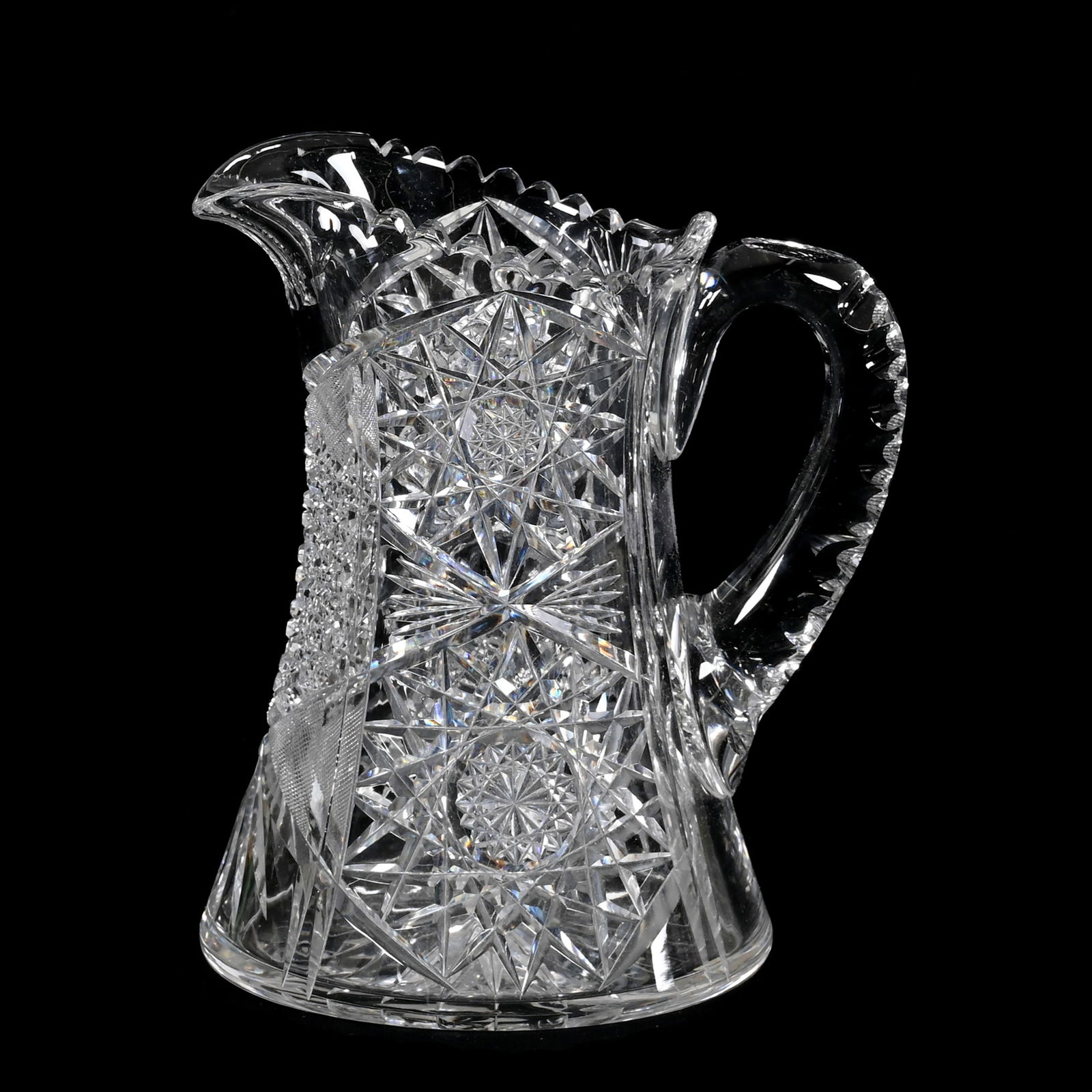 Pitcher, American Brilliant Cut Glass, Signed Tuthill (1 of 4)