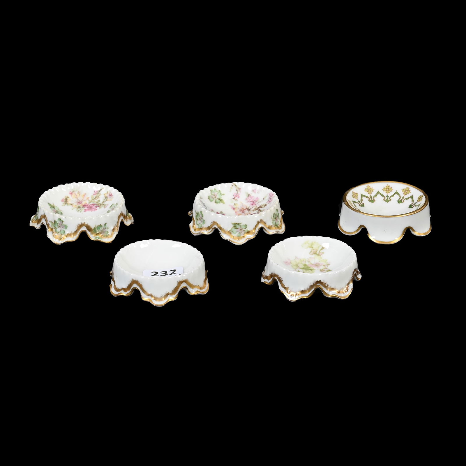 (5) Salt Dips, Haviland & Co Limoges (1 of 3)