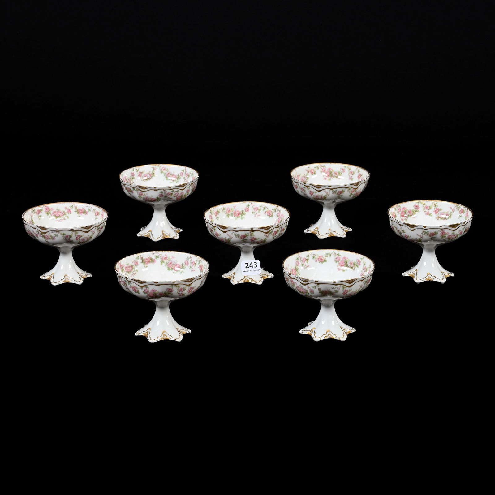 (7) Pedestal Punch Cups, Haviland & Co Limoges (1 of 3)