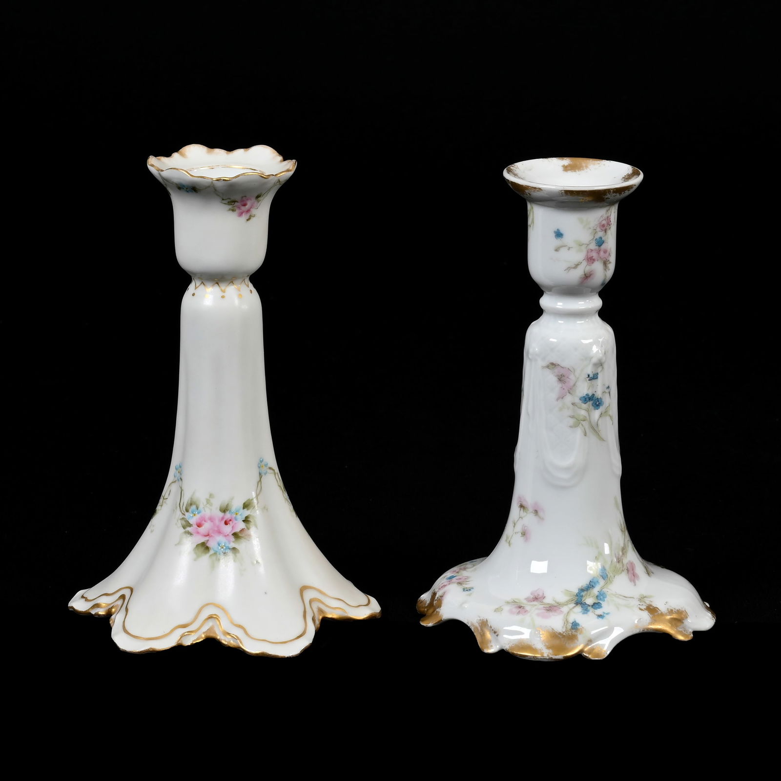 (2) Candlesticks, Marked Haviland & Co Limoges (1 of 3)