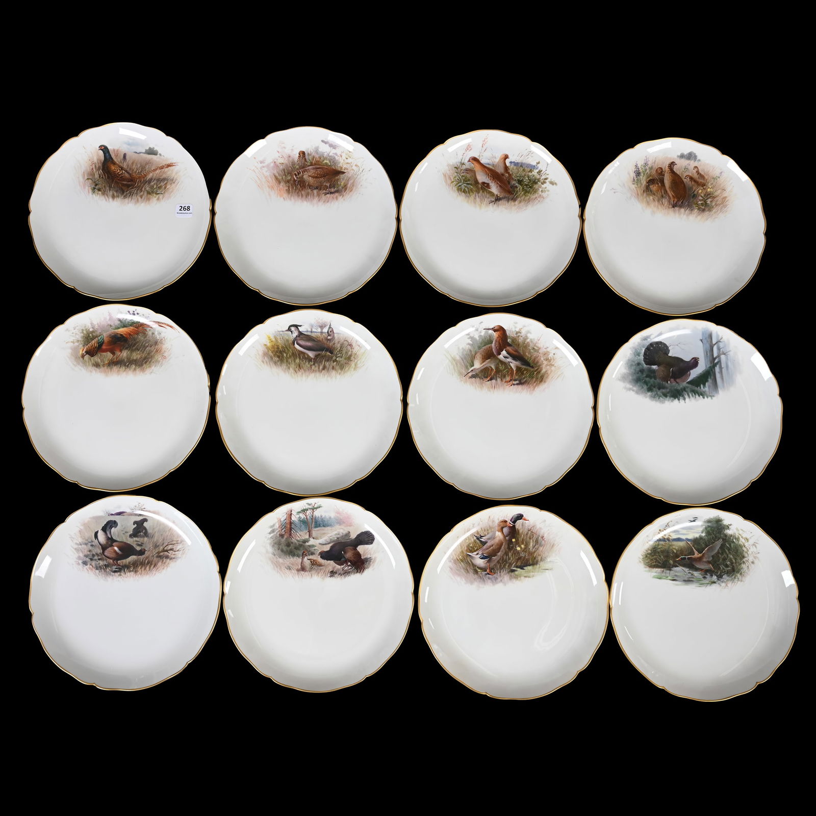 (12) Plates Marked KPM Porcelain (1 of 3)