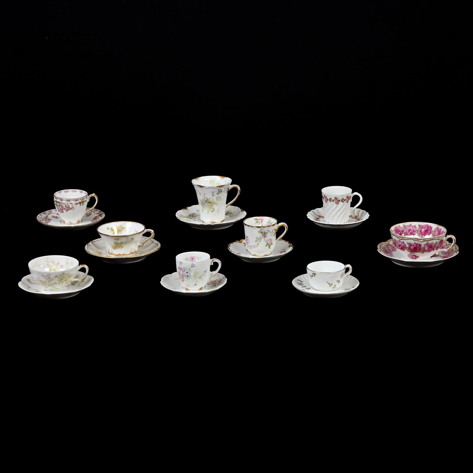 (9) Cups & Saucers, Haviland Limoges (1 of 3)