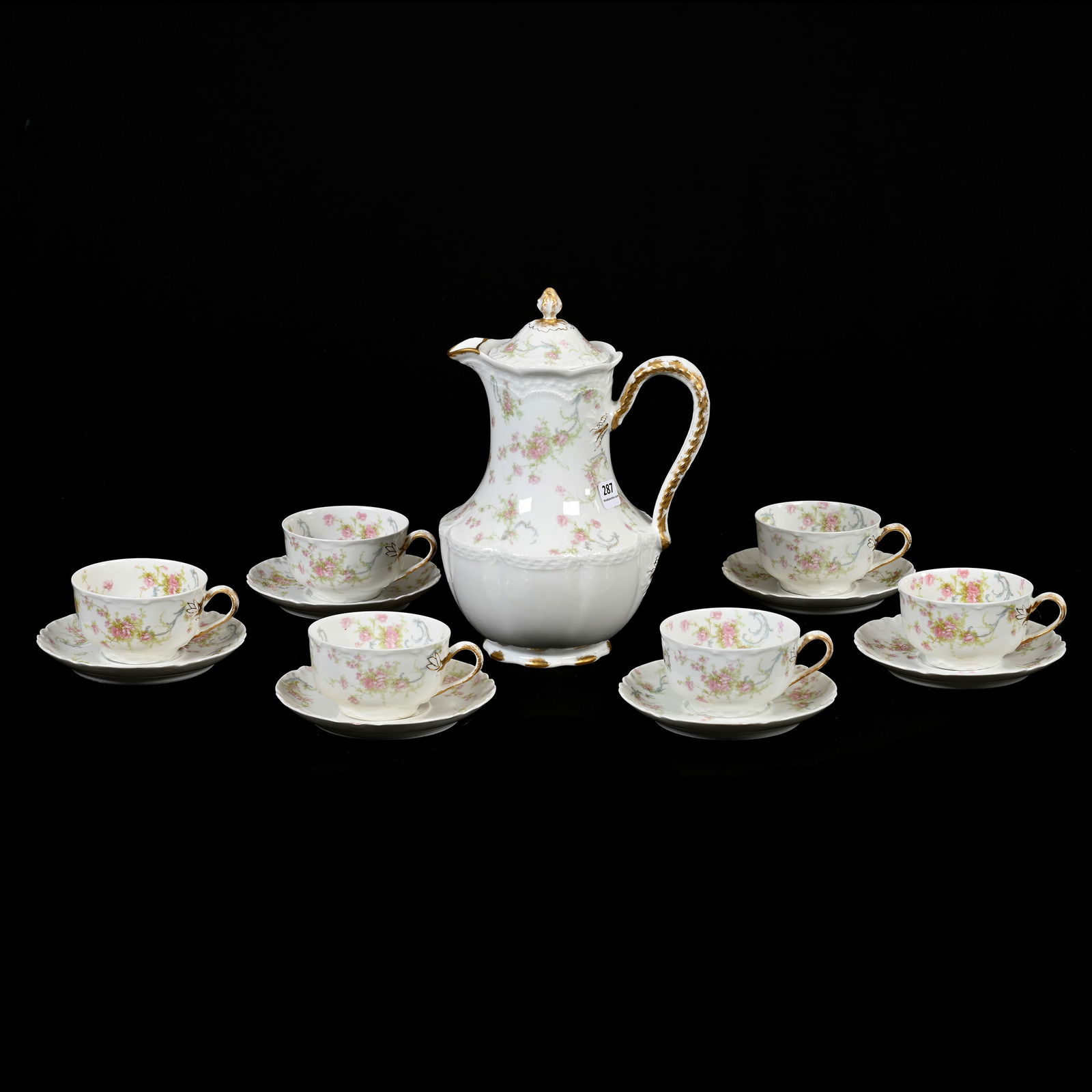 Chocolate Set Marked Haviland & Co Limoges (1 of 3)