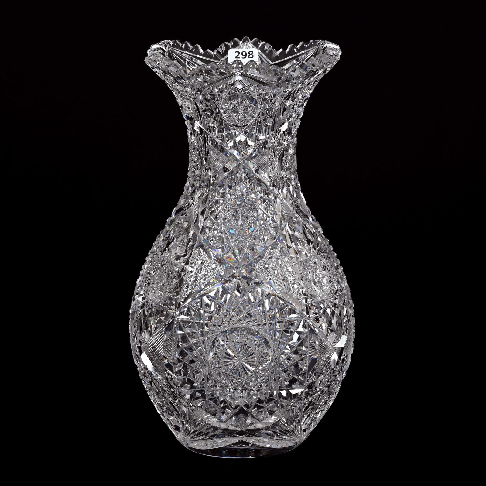 Vase, American Brilliant Cut Glass (1 of 3)