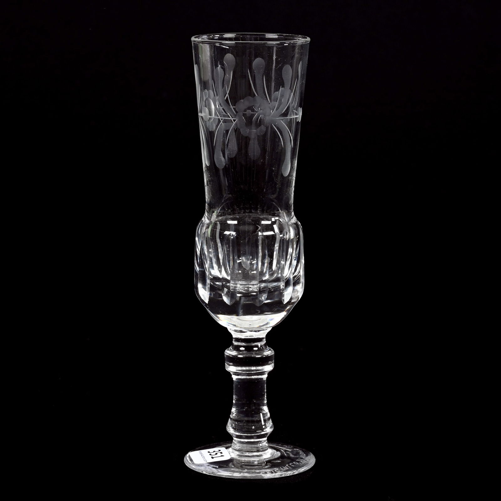 Toasting Goblet, Signed Cristallo Murano Berlin (1 of 3)