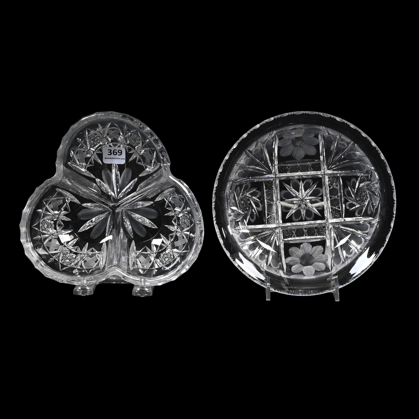 (2) Items, American Brilliant Cut Glass (1 of 3)