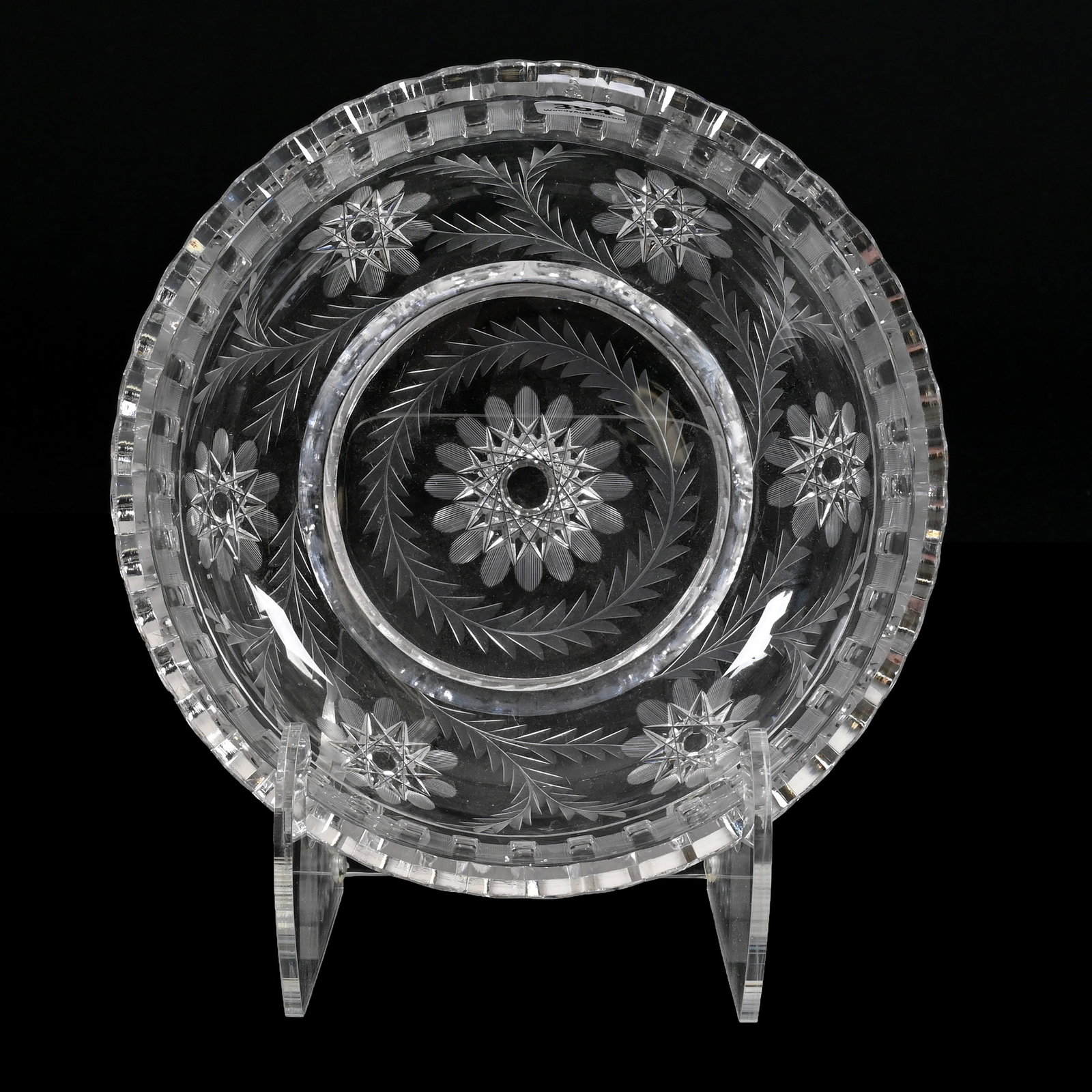 Bowl, American Brilliant Cut Glass, Pershing Pattern By Fry: Bowl, American Brilliant Cut Glass, Pershing Pattern By Fry, 3.5" x 8", The Seller Of This Item Has Elected To Donate All Proceeds To Two Animal Shelters, Namely " Always & Furever Midwest Animal Sanc