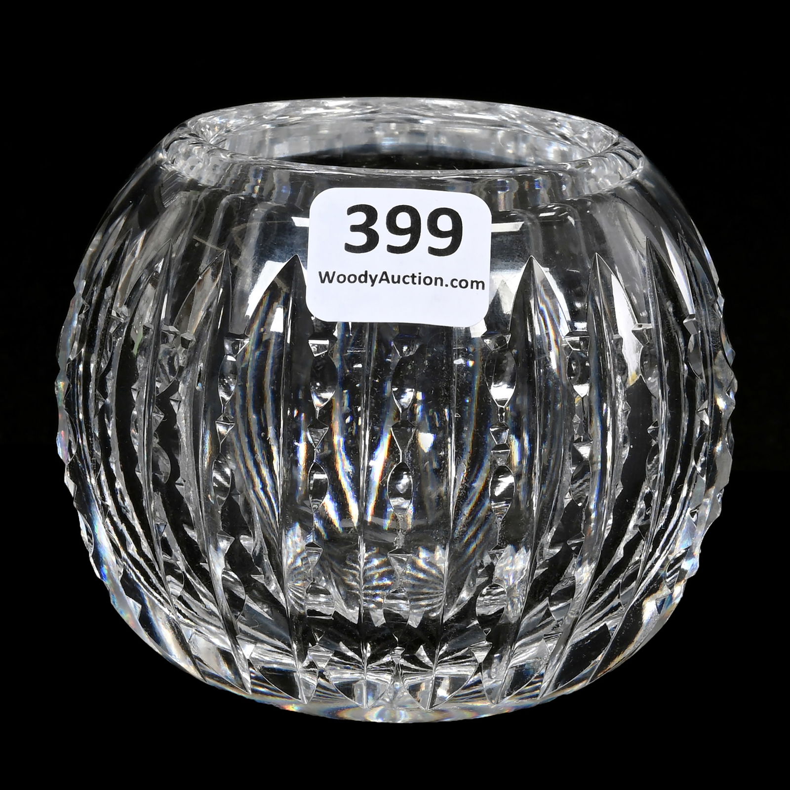 Rose Bowl, American Brilliant Cut Glass, Prism Pattern (1 of 4)