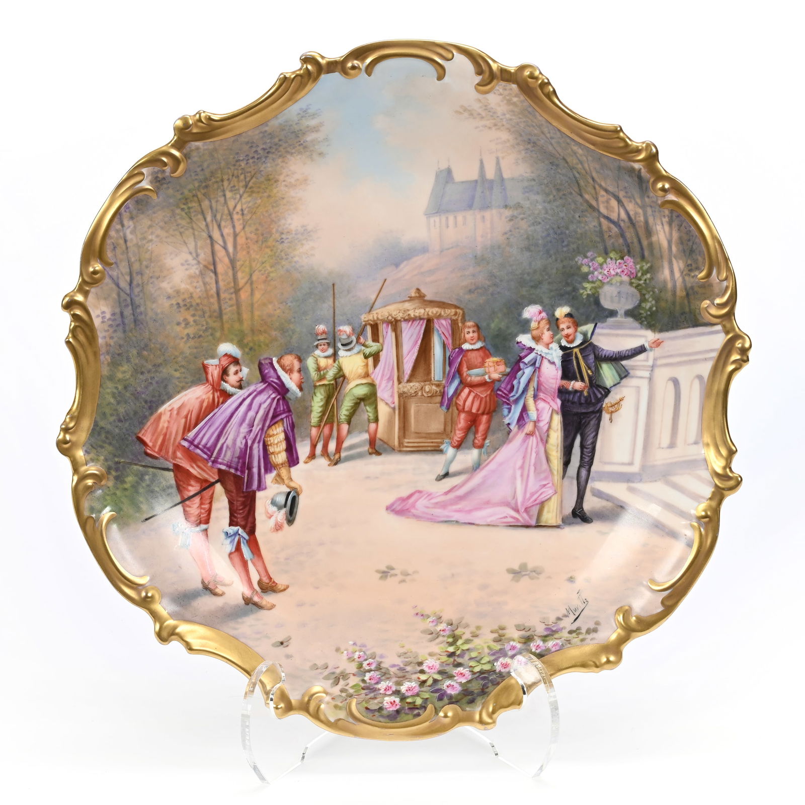 Charger, Unmarked Limoges (1 of 3)