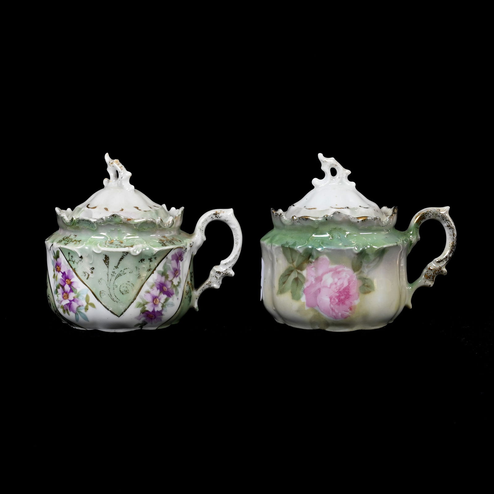 (2) Mustard Jars, Unmarked R.S. Prussia (1 of 5)