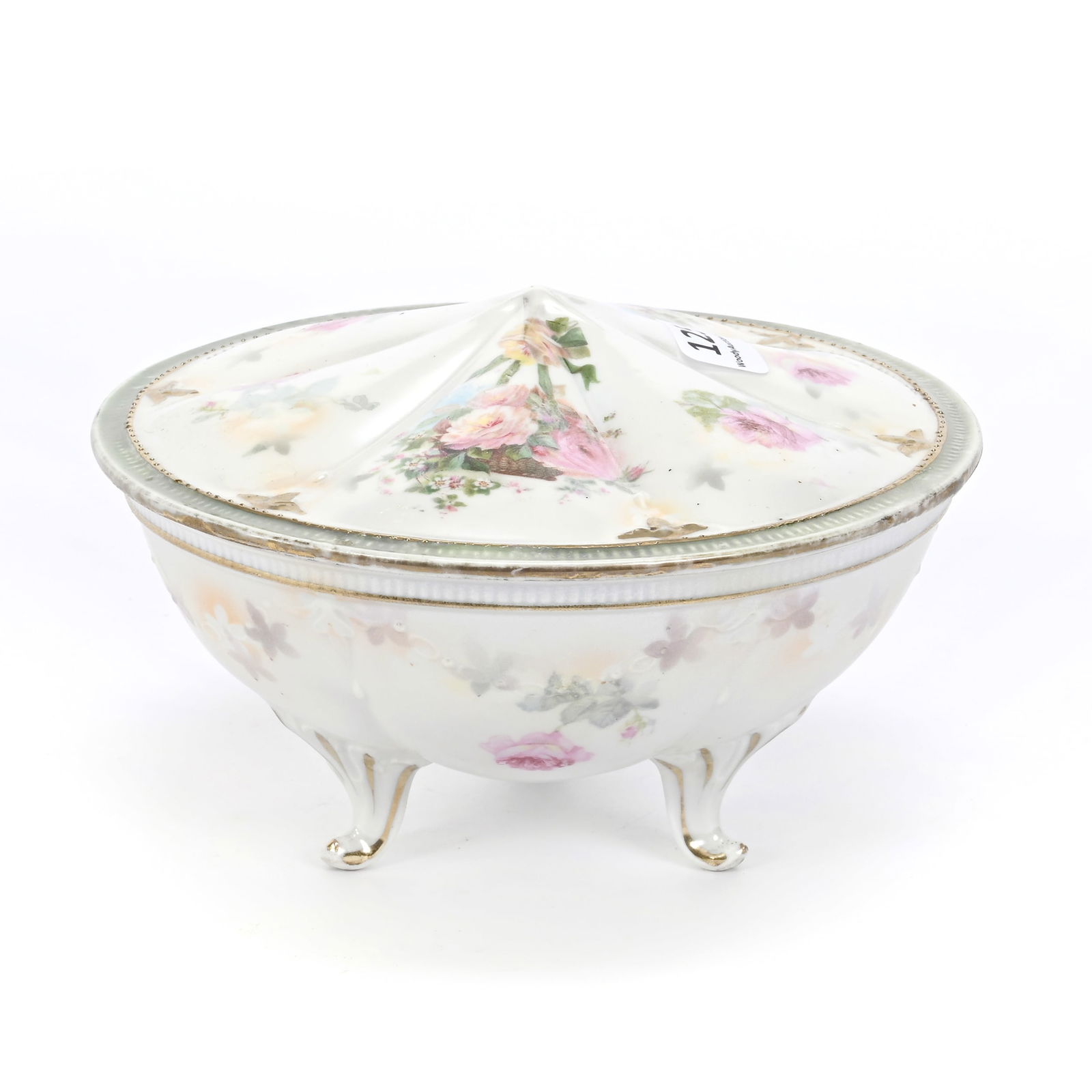 Round Covered Box Marked R.S. Prussia (1 of 3)