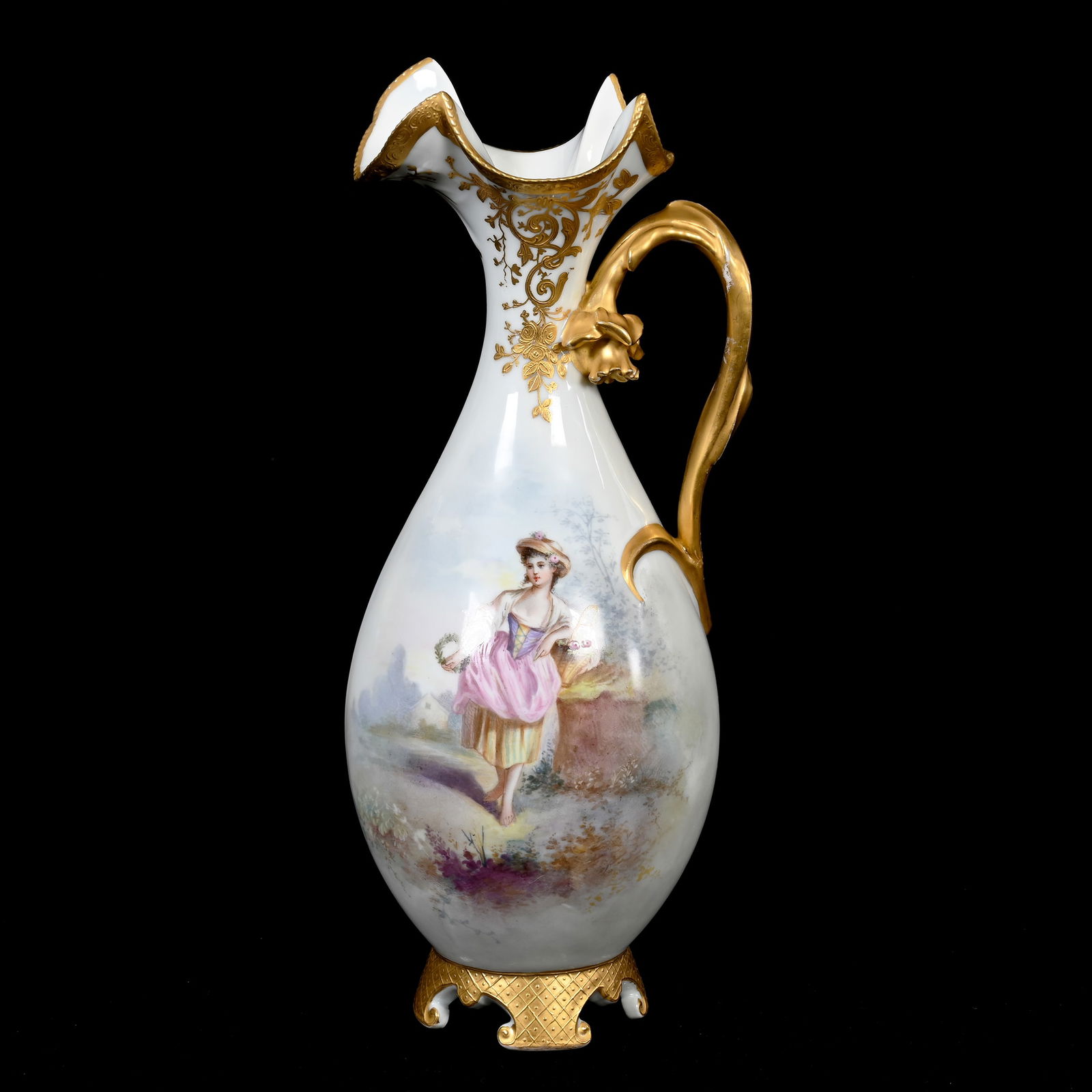 Ewer Marked J.P.L. Limoges And Sevres Mark (1 of 5)