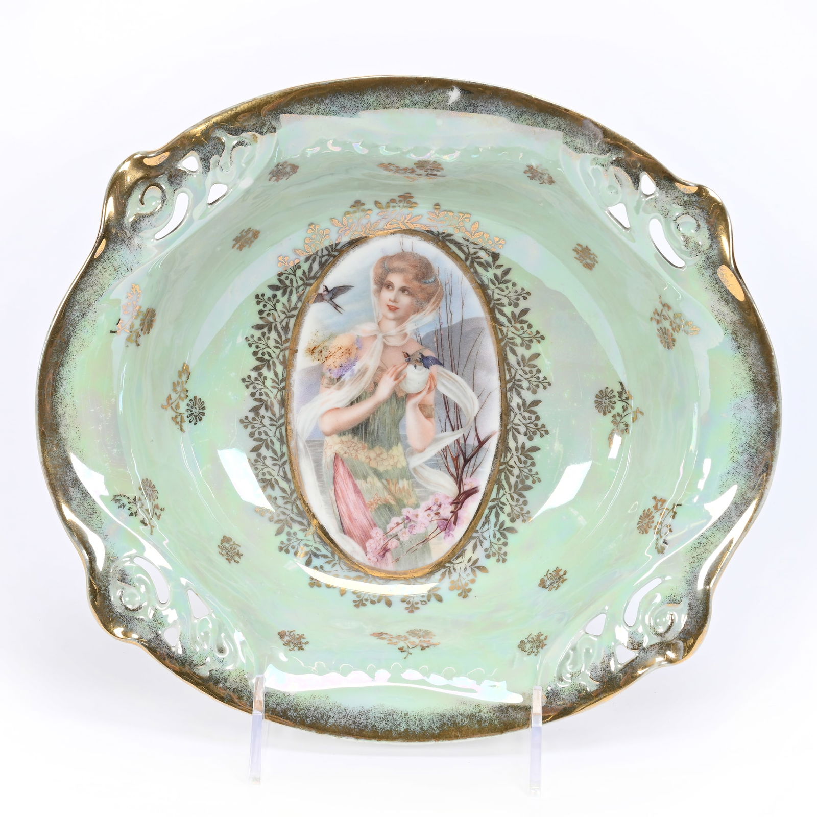 Oval Bowl Marked Prov Saxe (1 of 2)