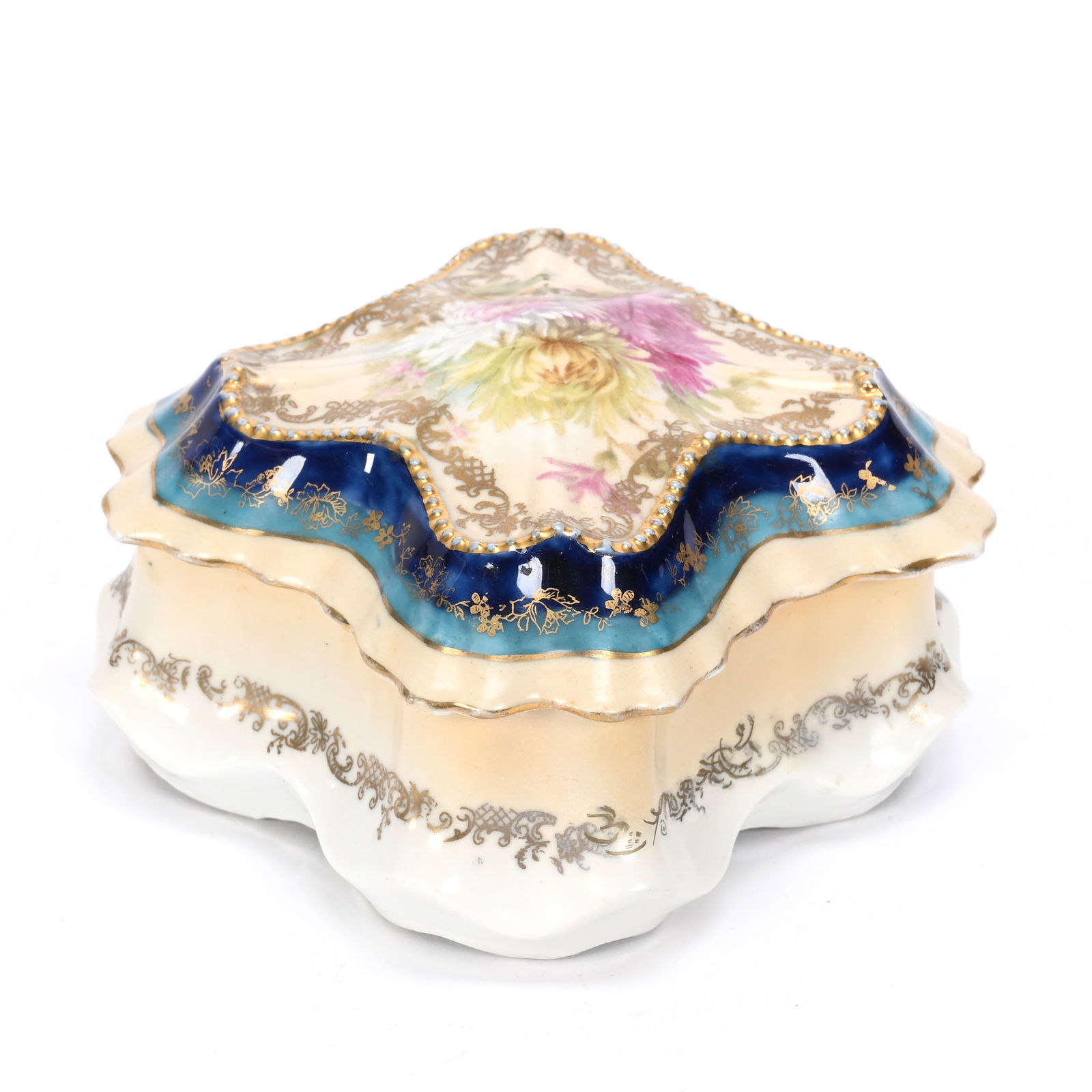 Square Covered Box, Unmarked R.S. Prussia (1 of 4)