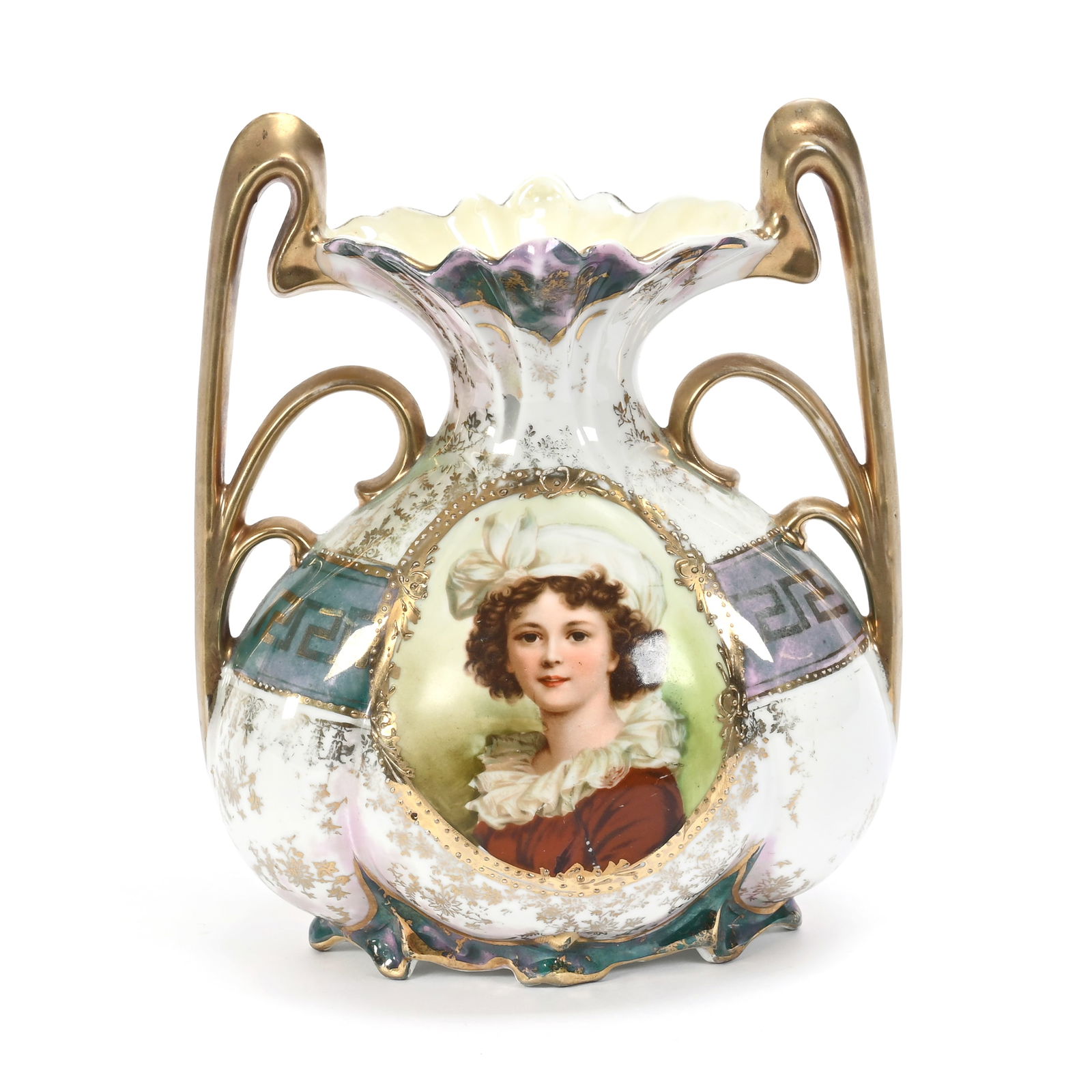 Vase, Unmarked Royal Vienna, Two Handles (1 of 3)