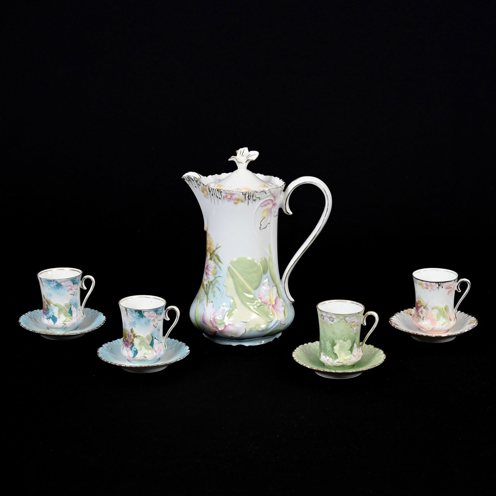 Chocolate Set, Unmarked R.S. Prussia (1 of 4)