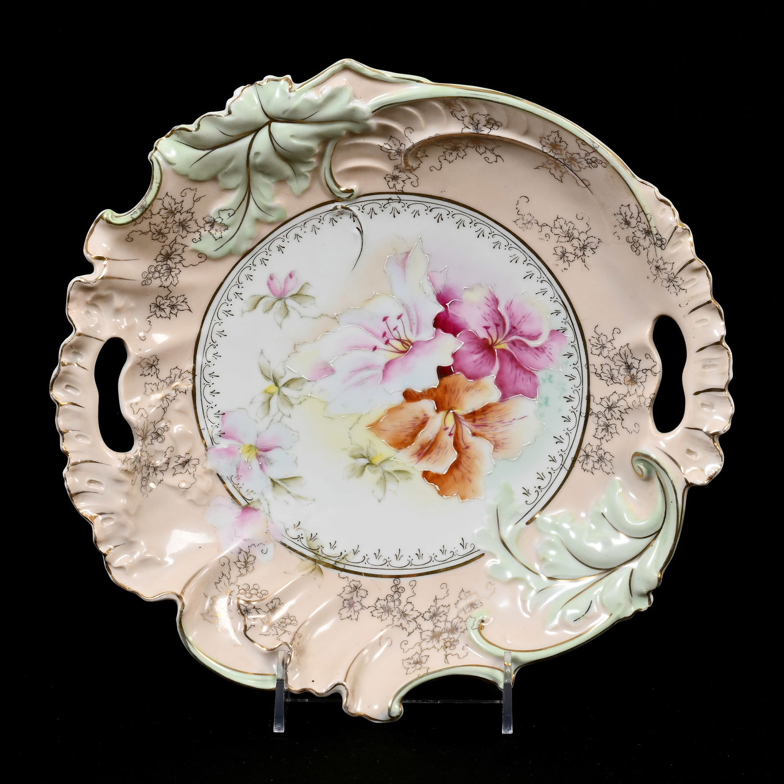 Cake Plate, Unmarked R.S. Prussia (1 of 4)