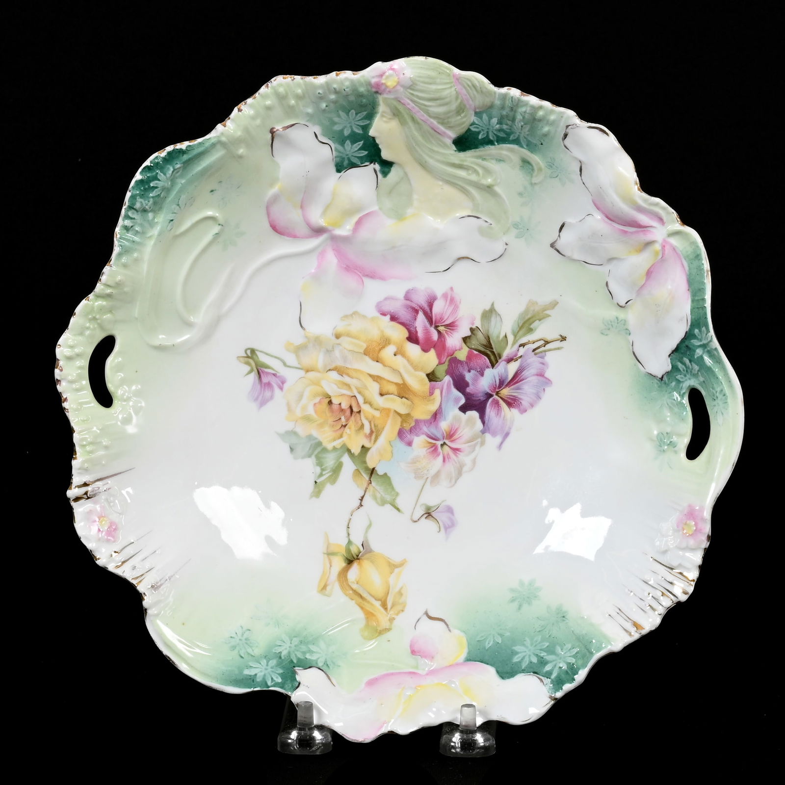 Cake Plate Marked Saxe Altenburg (1 of 2)