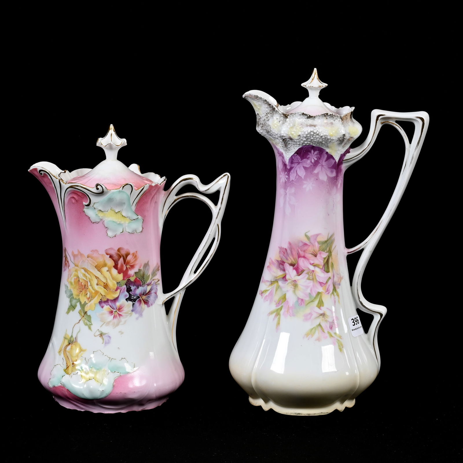 (2) Chocolate Pots, R.S. Prussia (1 of 6)