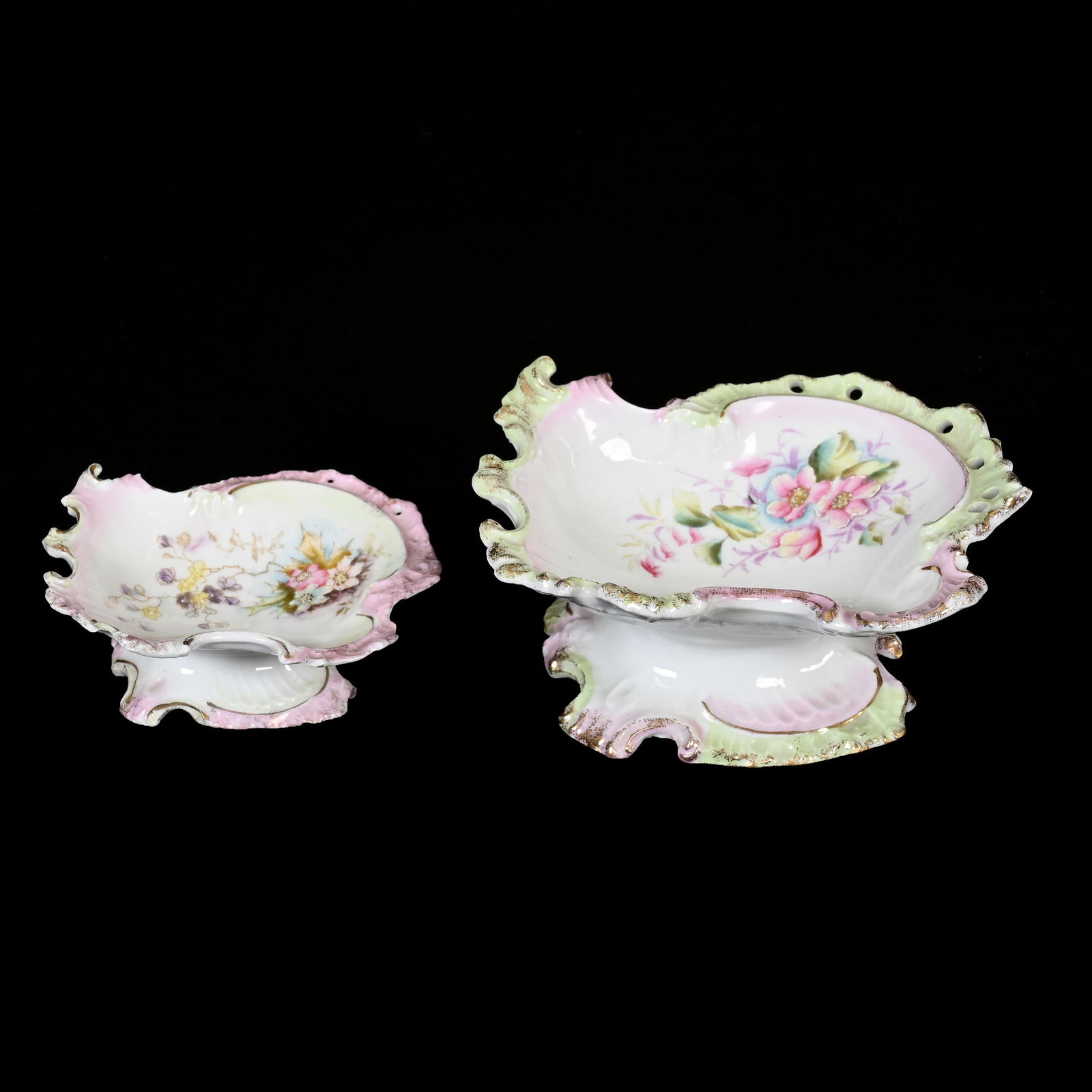 Pedestal Dish, Unmarked Early Prussia (1 of 3)