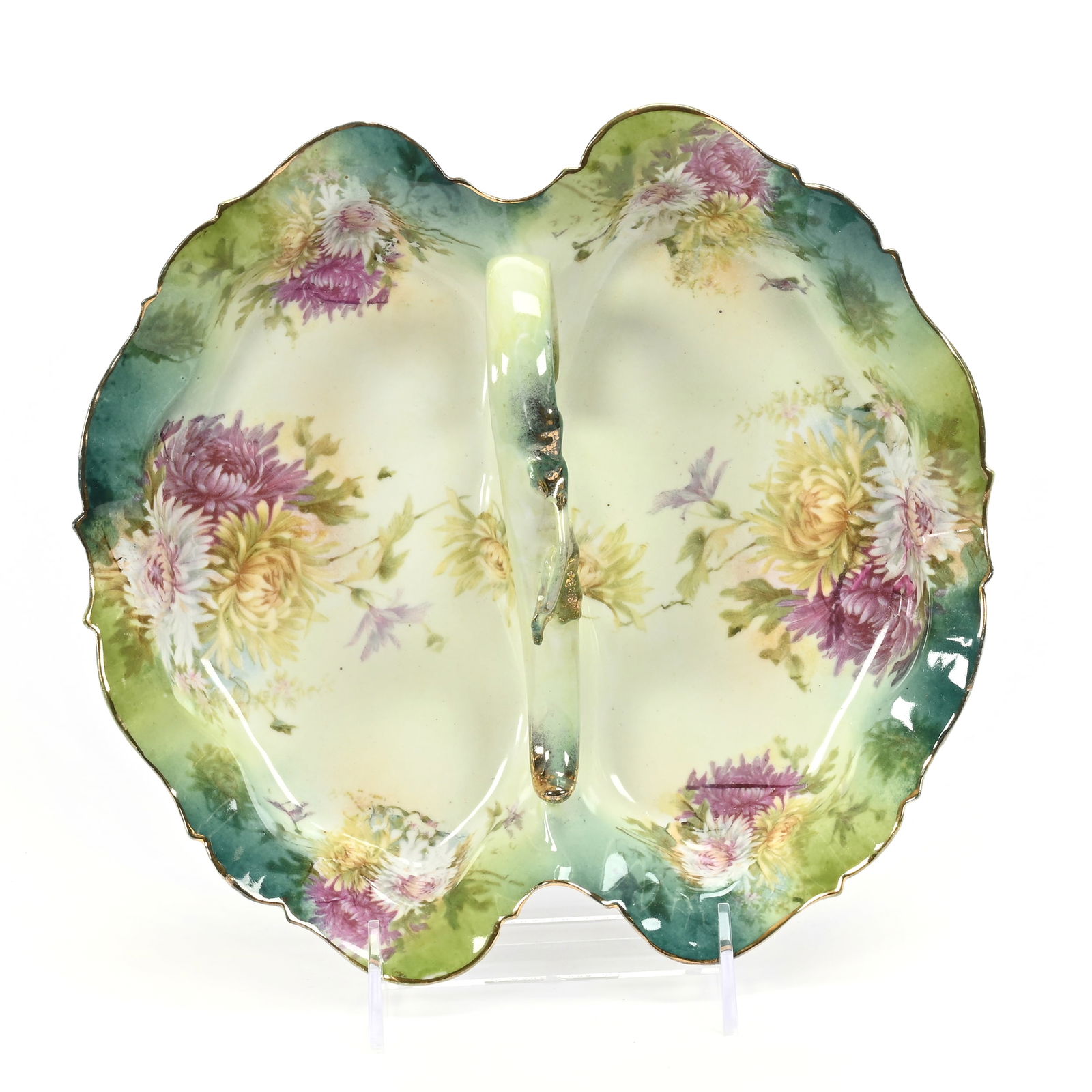 Divided Bowl, Handled, Unmarked R.S. Prussia (1 of 3)