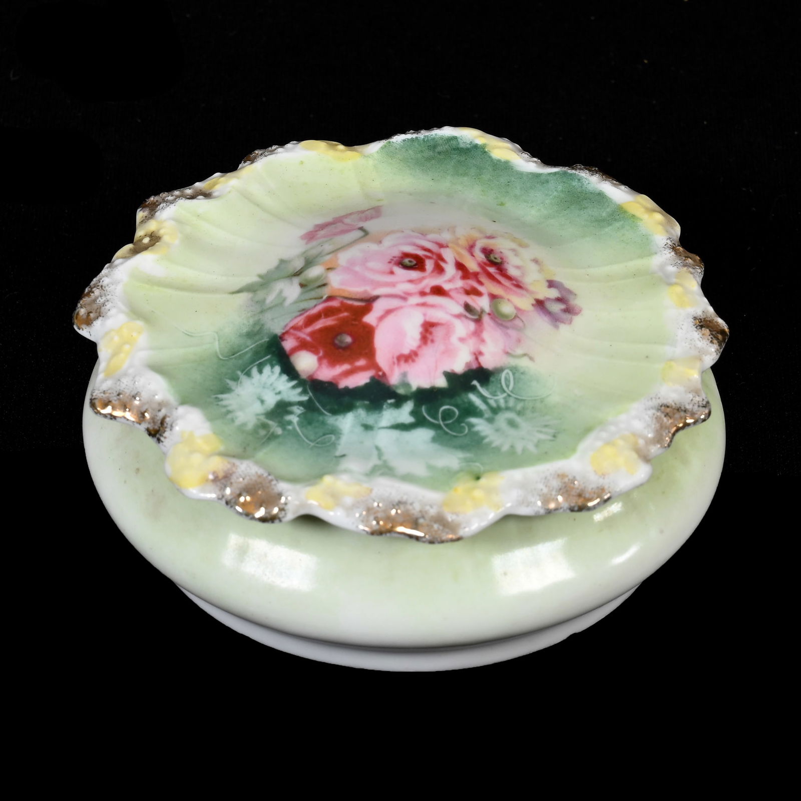 Round Covered Box Marked R.S. Prussia (1 of 3)