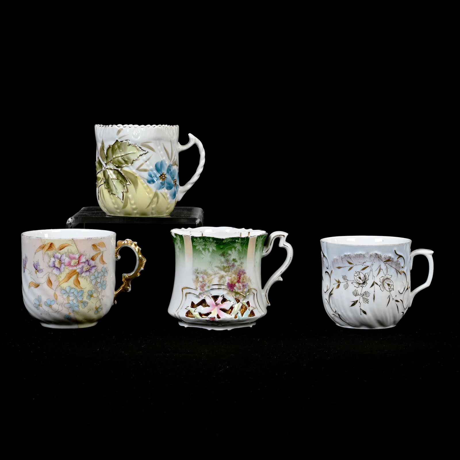 Shaving Mugs & Mustache Cups, All Unmarked Prussia (1 of 5)