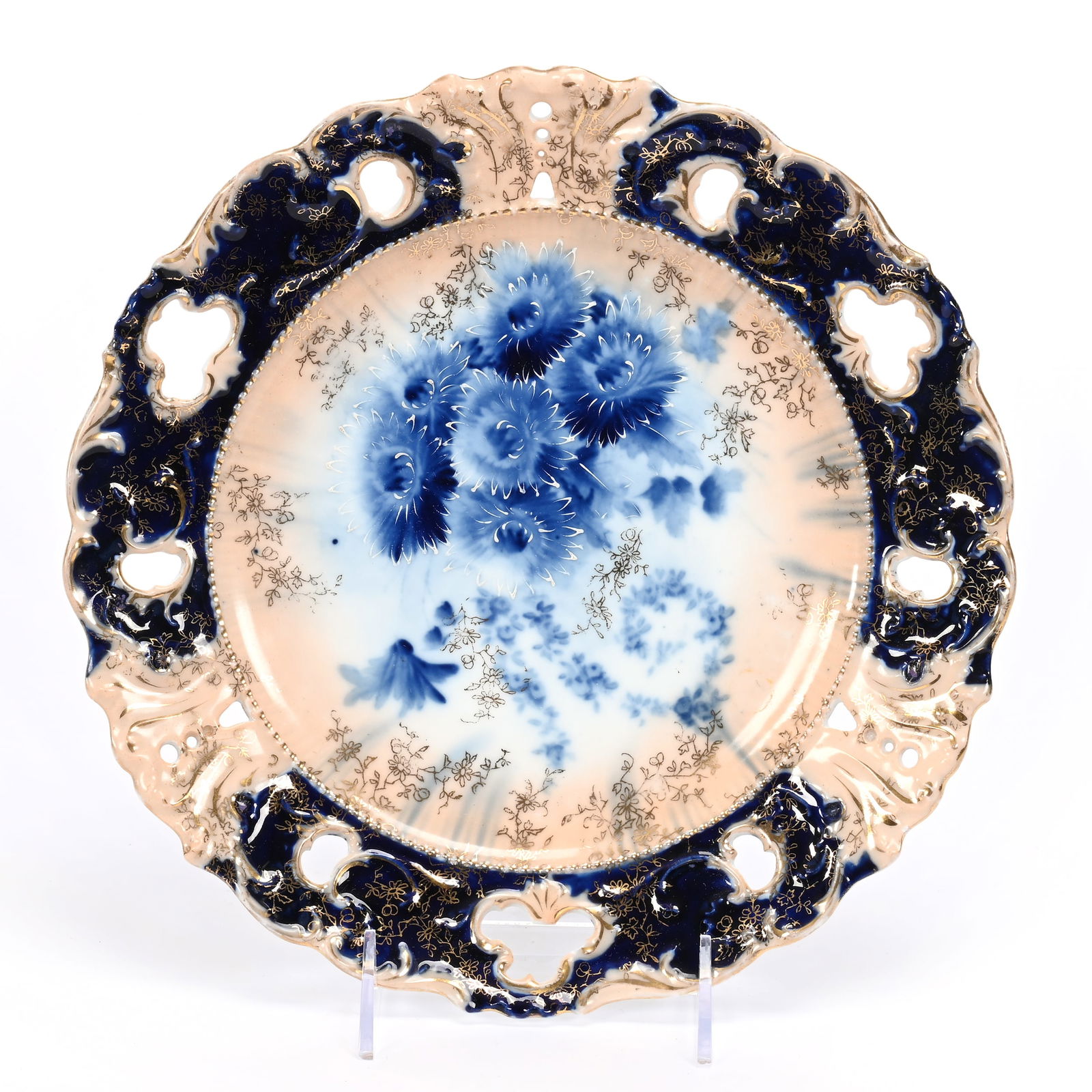 Cake Plate, Unmarked R.S. Prussia (1 of 2)