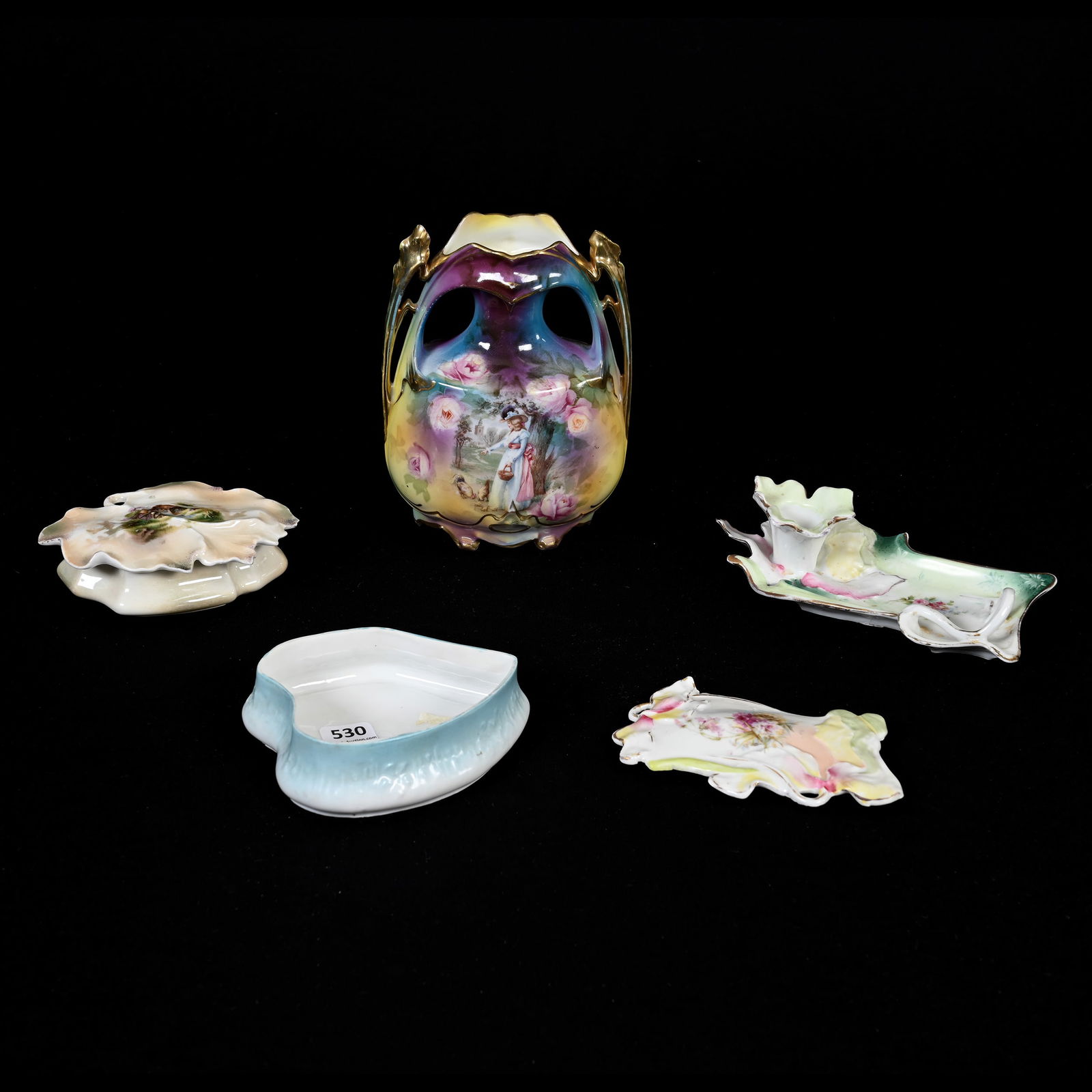 (5) Items, All Unmarked R.S. Prussia (1 of 7)